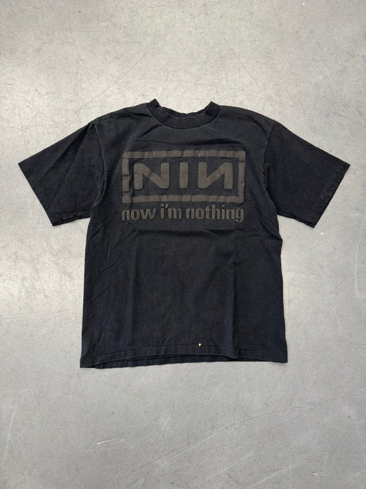 1994 NINE INCH NAILS "NOW I'M NOTHING" PUFF PRINT TEE  (ALL SPORT TAG)