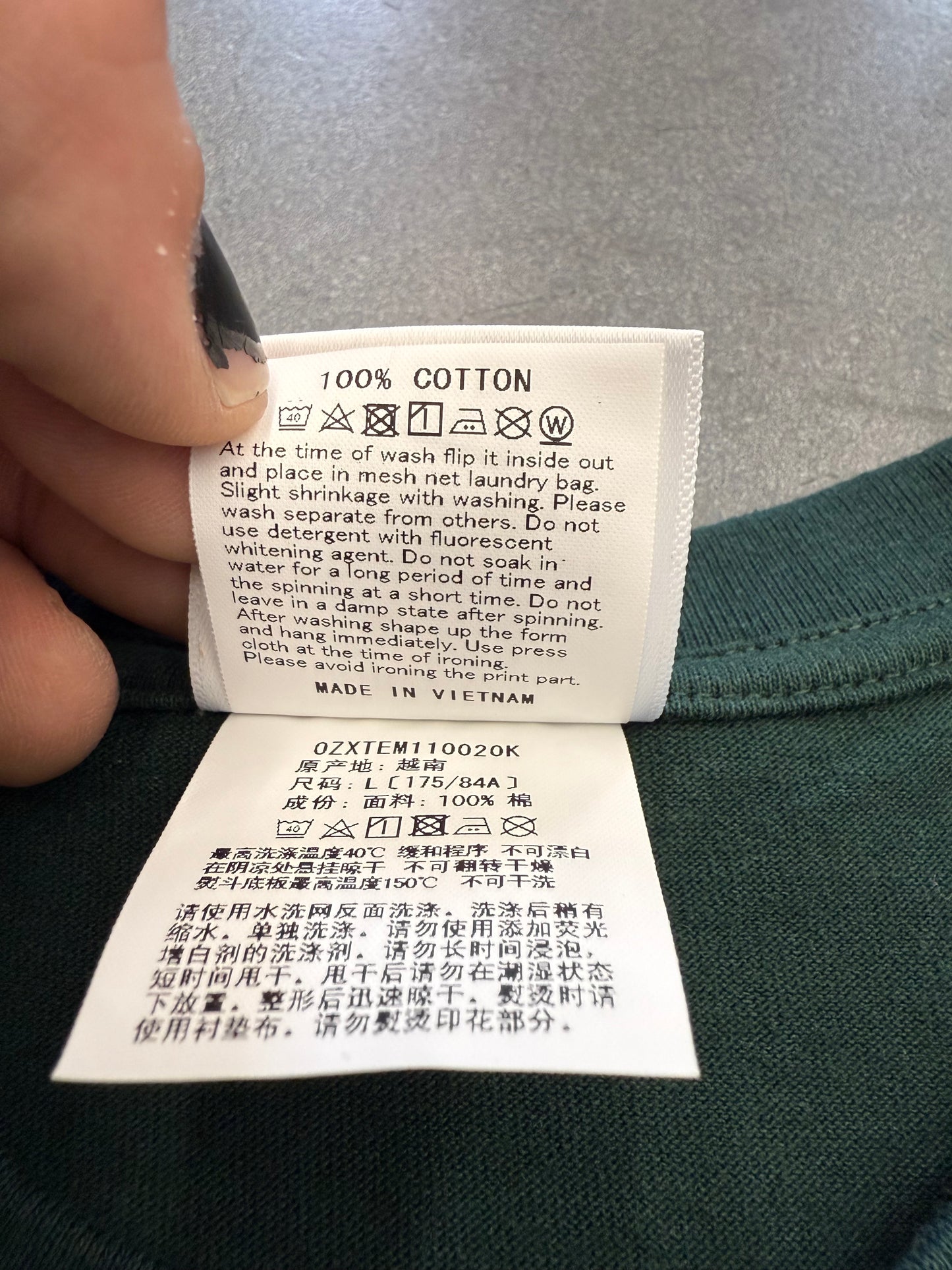 SS23 BAPE COLORS NYC LOGO TEE - GREEN (L) (NEW IN BAG)