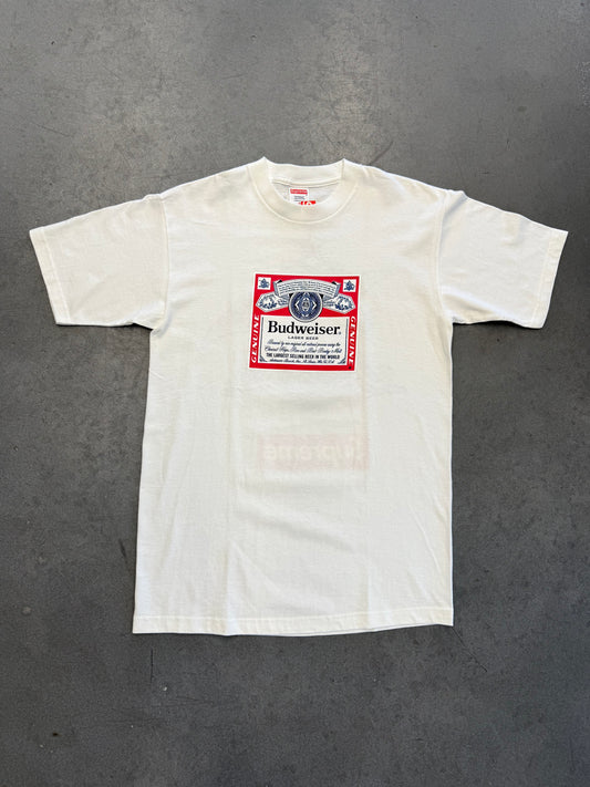 SS09 SUPREME BUDWEISER TEE - WHITE (NWT)