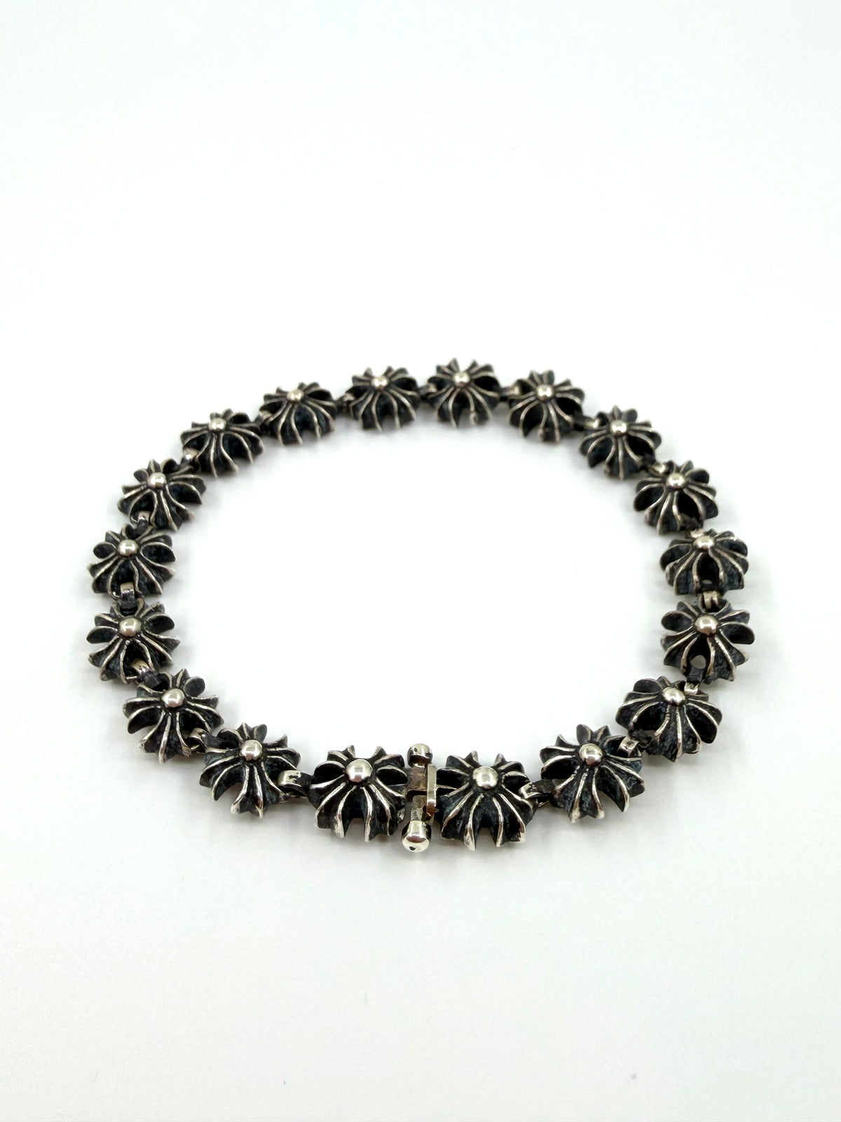 CHROME HEARTS PLUS SILVER BRACELET - 16 LINK