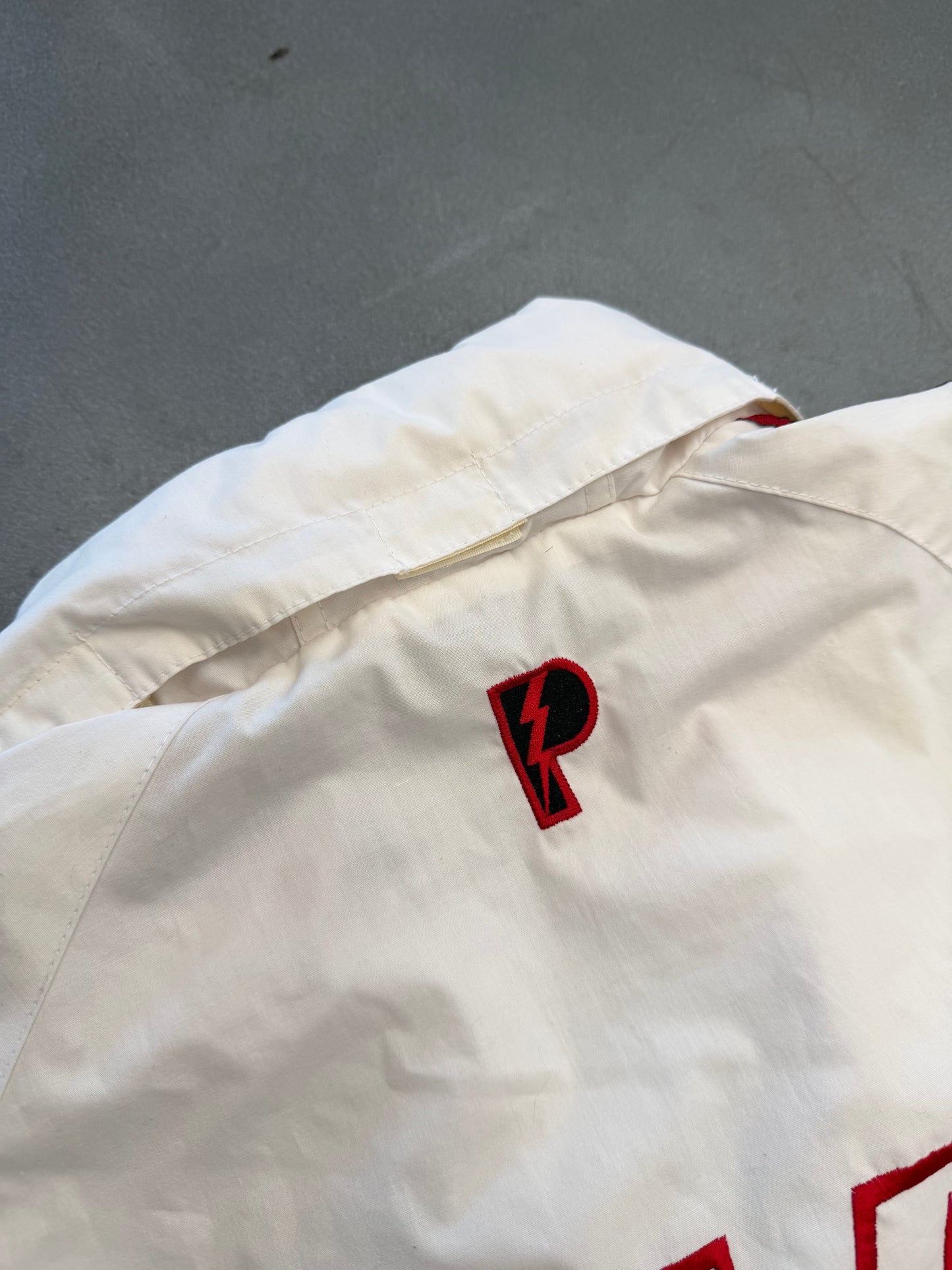 90S MIAMI HEAT NBA PRO PLAYER LOGO TAPE ZIP-UP WINDBREAKER JACKET