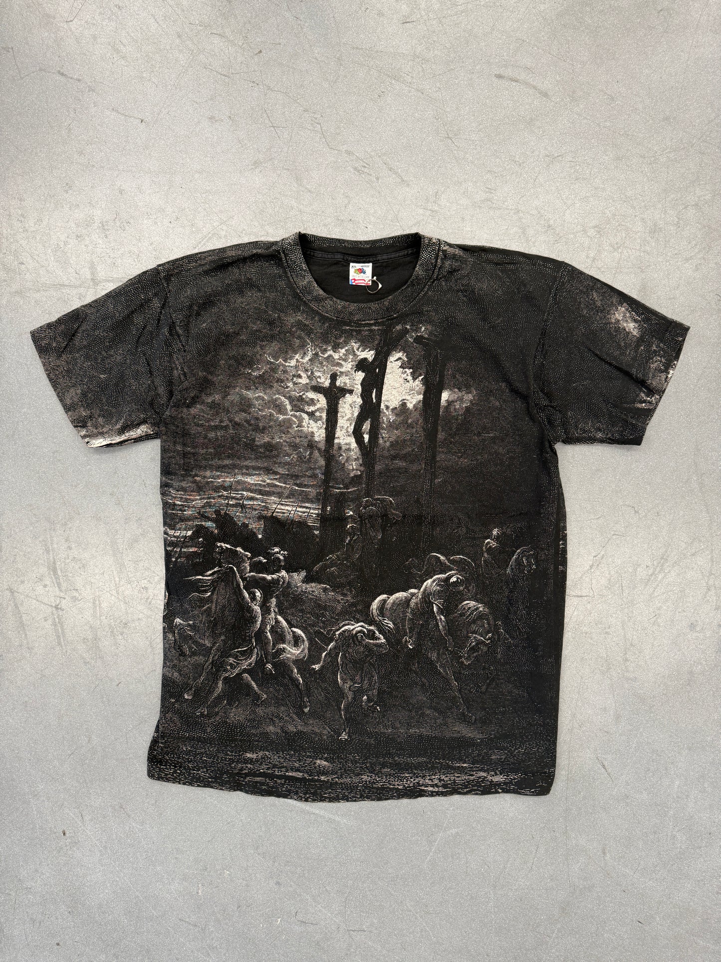 90S GUSTAVE DORE JESUS CRUCIFIXION AOP TEE (FOTL TAG)