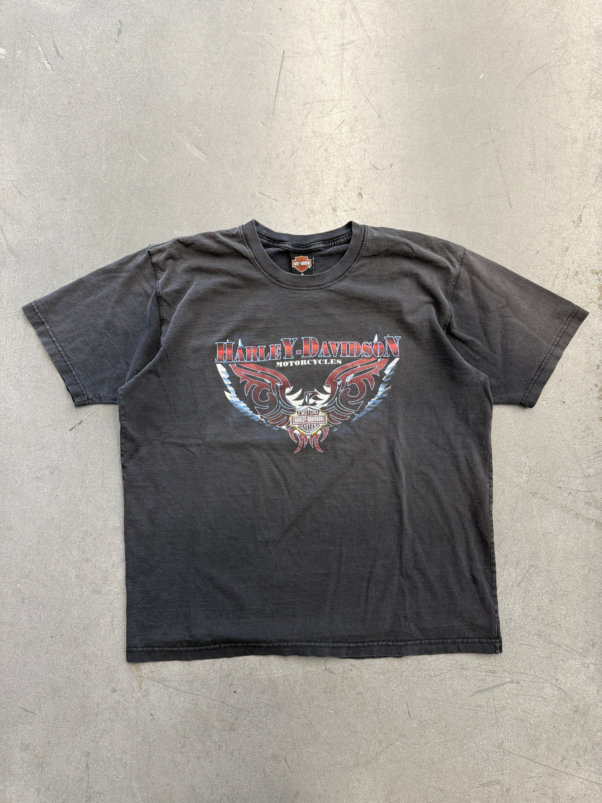 Y2K HARLEY-DAVIDSON MOTORCYCLES GUATEMALA CHEETAH TEE (HARLEY TAG)