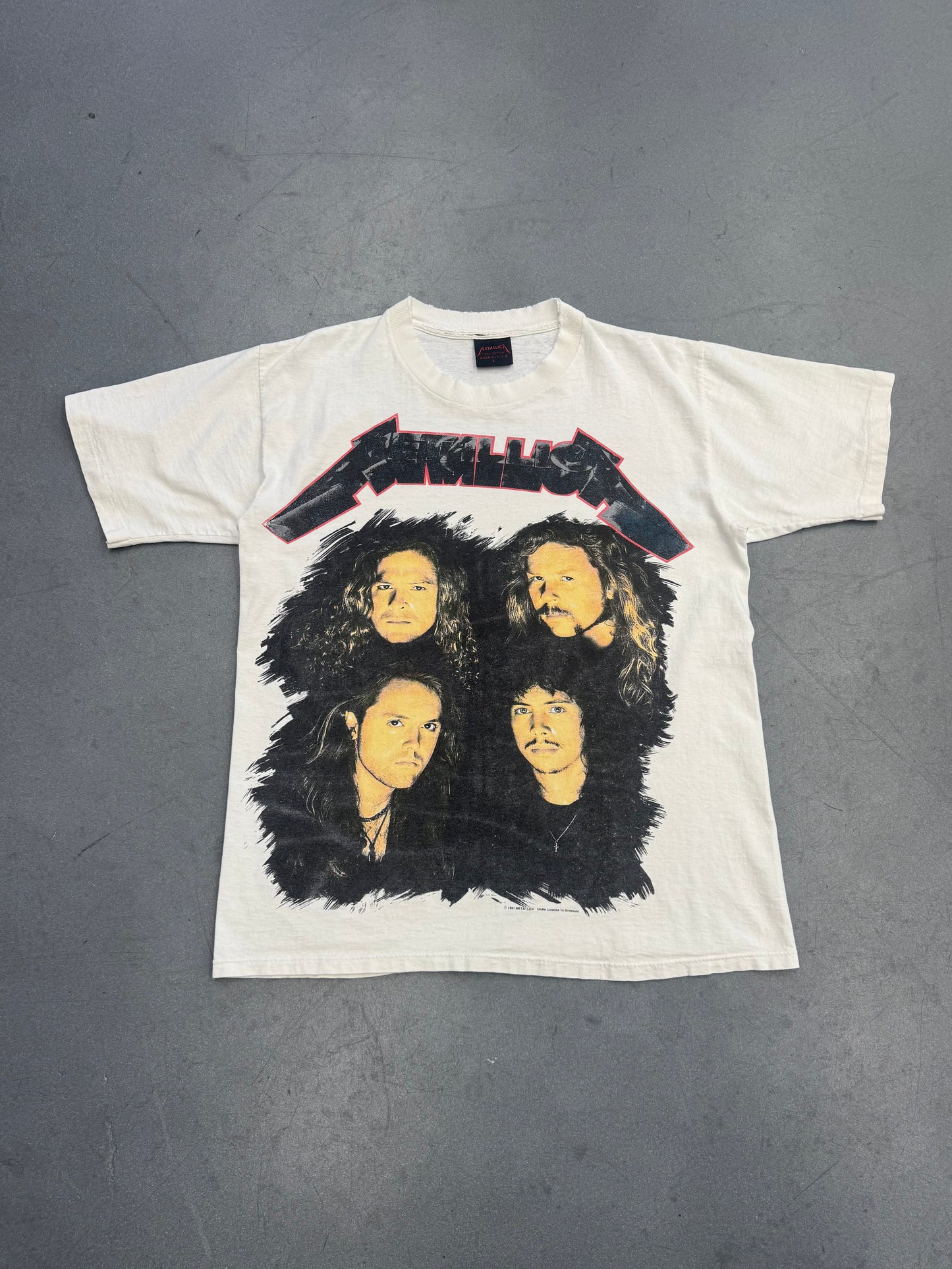 1991 METALLICA WHEREVER I MAY ROAM STAGE SET TEE (METALLICA TAG)