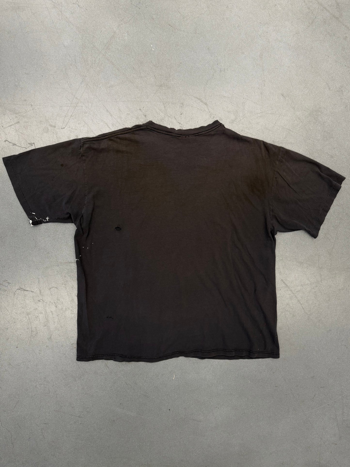 90'S HARLEY-DAVIDSON USA ENGINE TEE (PAINT STAINED) (HARLEY-DAVIDSON TAG)