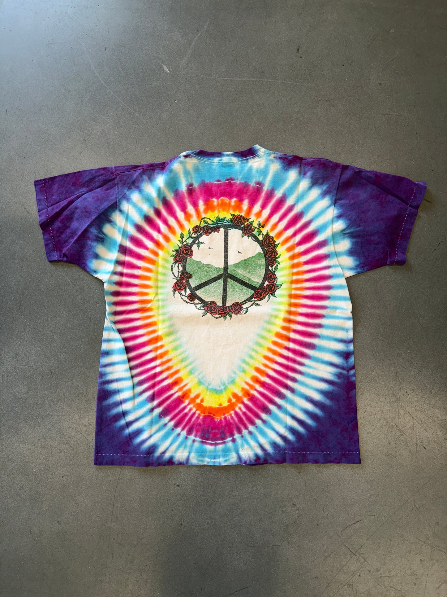 90'S ALICE IN WONDERLAND TIE-DYE TEE (FOTL TAG)
