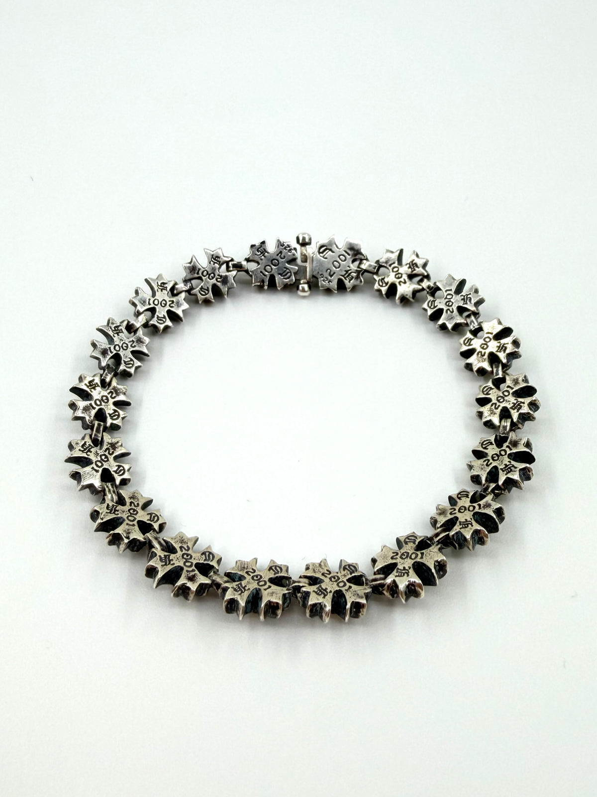 CHROME HEARTS PLUS SILVER BRACELET - 16 LINK
