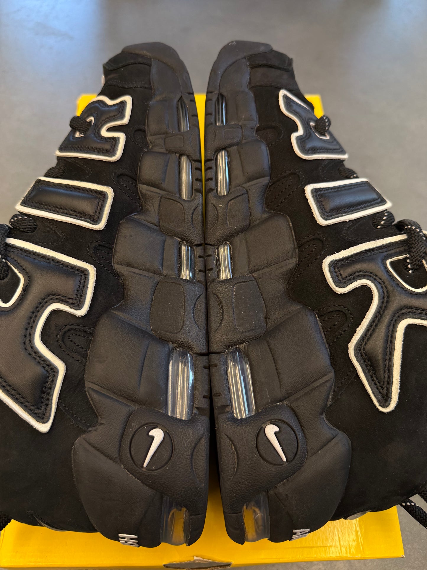 SIZE 13 NIKE AIR MAX UPTEMPO LOW AMBUSH BLACK (PRE-OWNED WITH BOX)