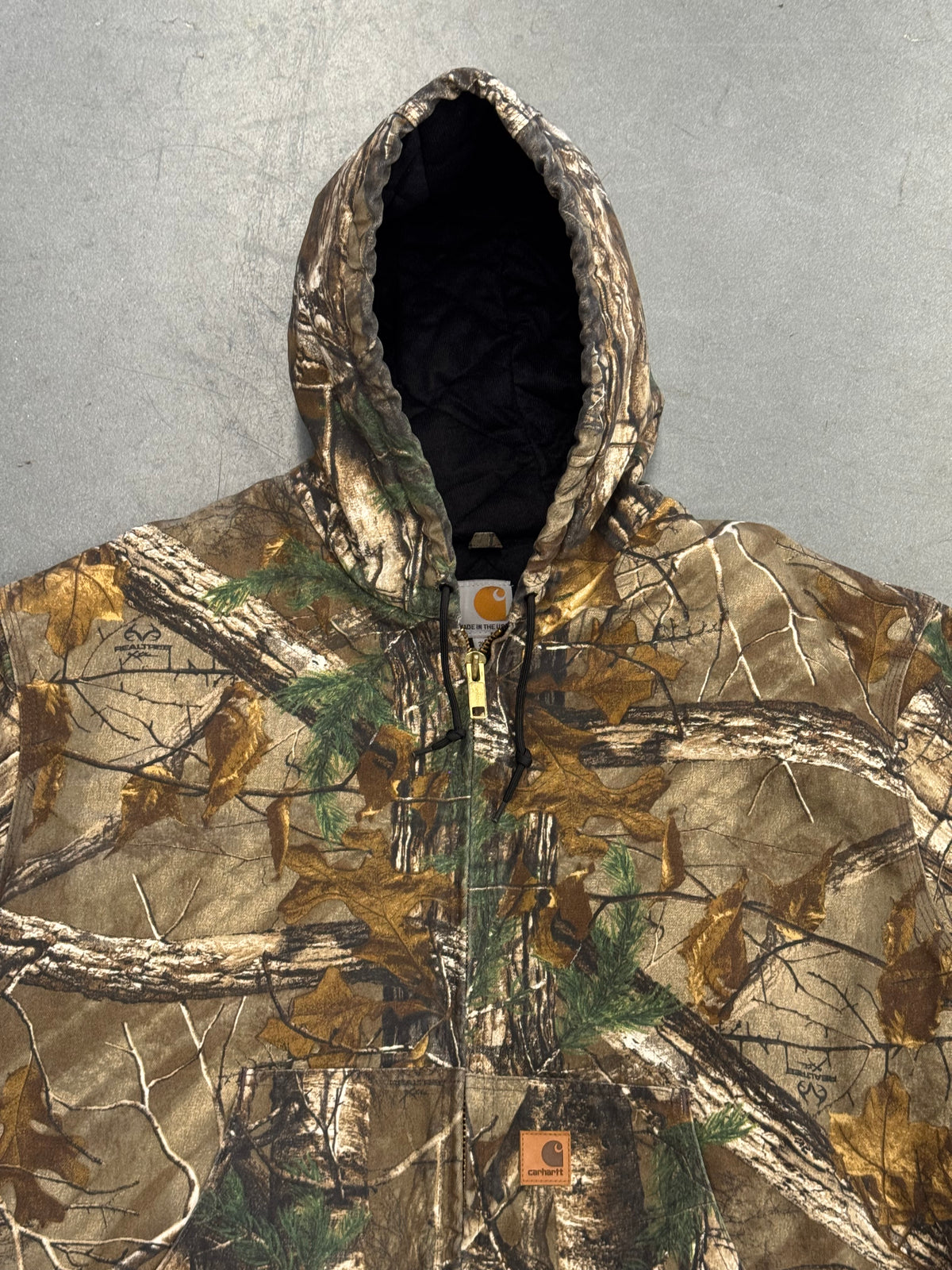 2014 CARHARTT 125 YEAR REALTREE CAMO ZIP-UP CANVAS JACKET