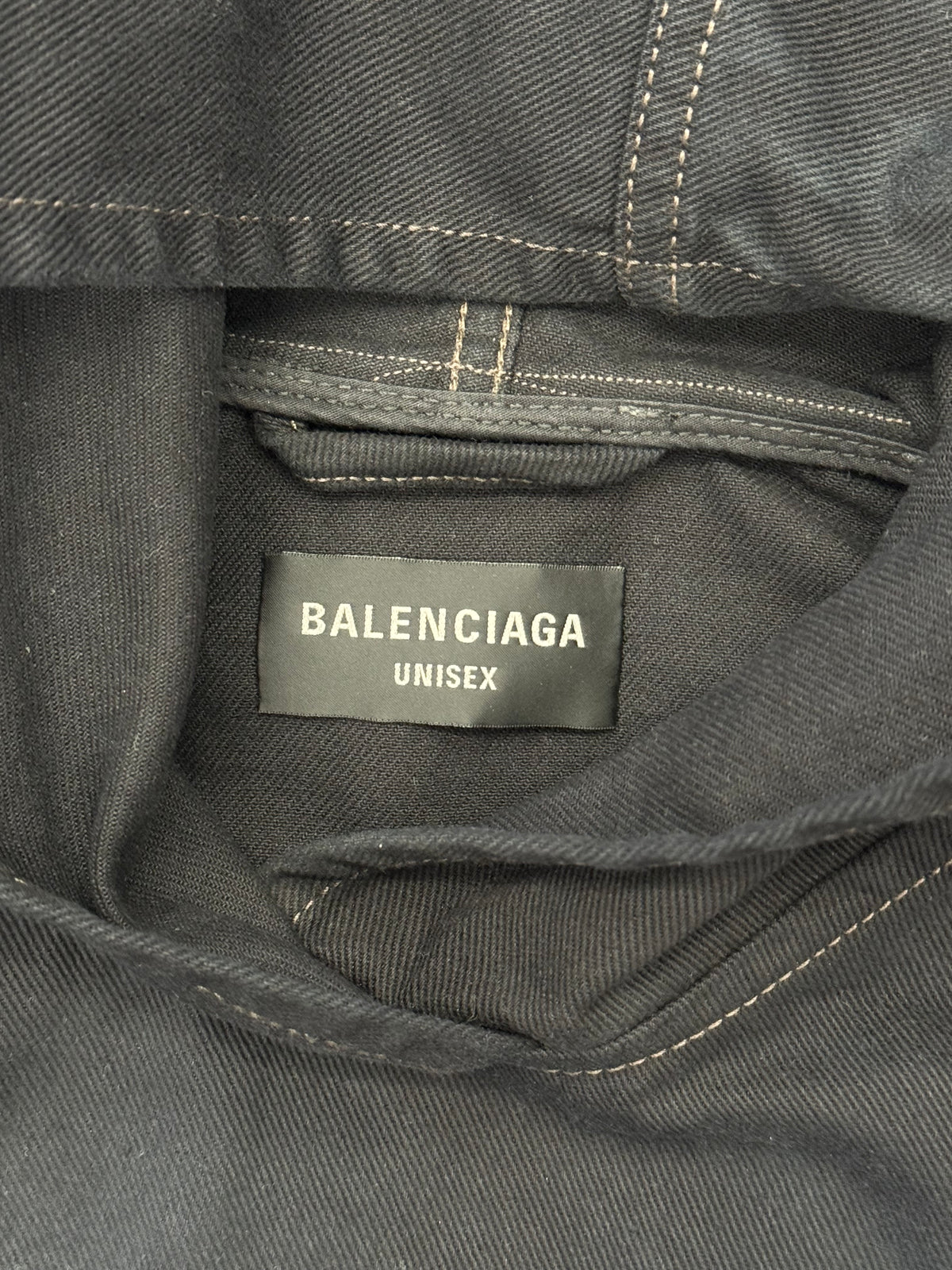 FW22 BALENCIAGA PULL-OVER DENIM JACKET