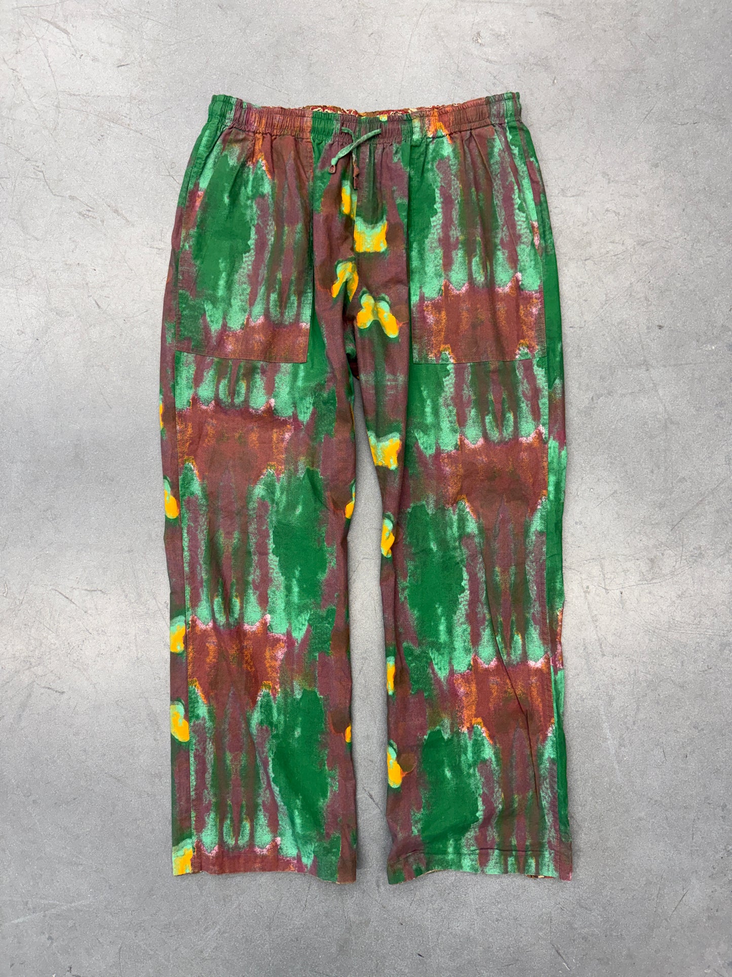 NEEDLES REVERSIBLE STRING EASY PANT (BROWN/GREEN) (M)