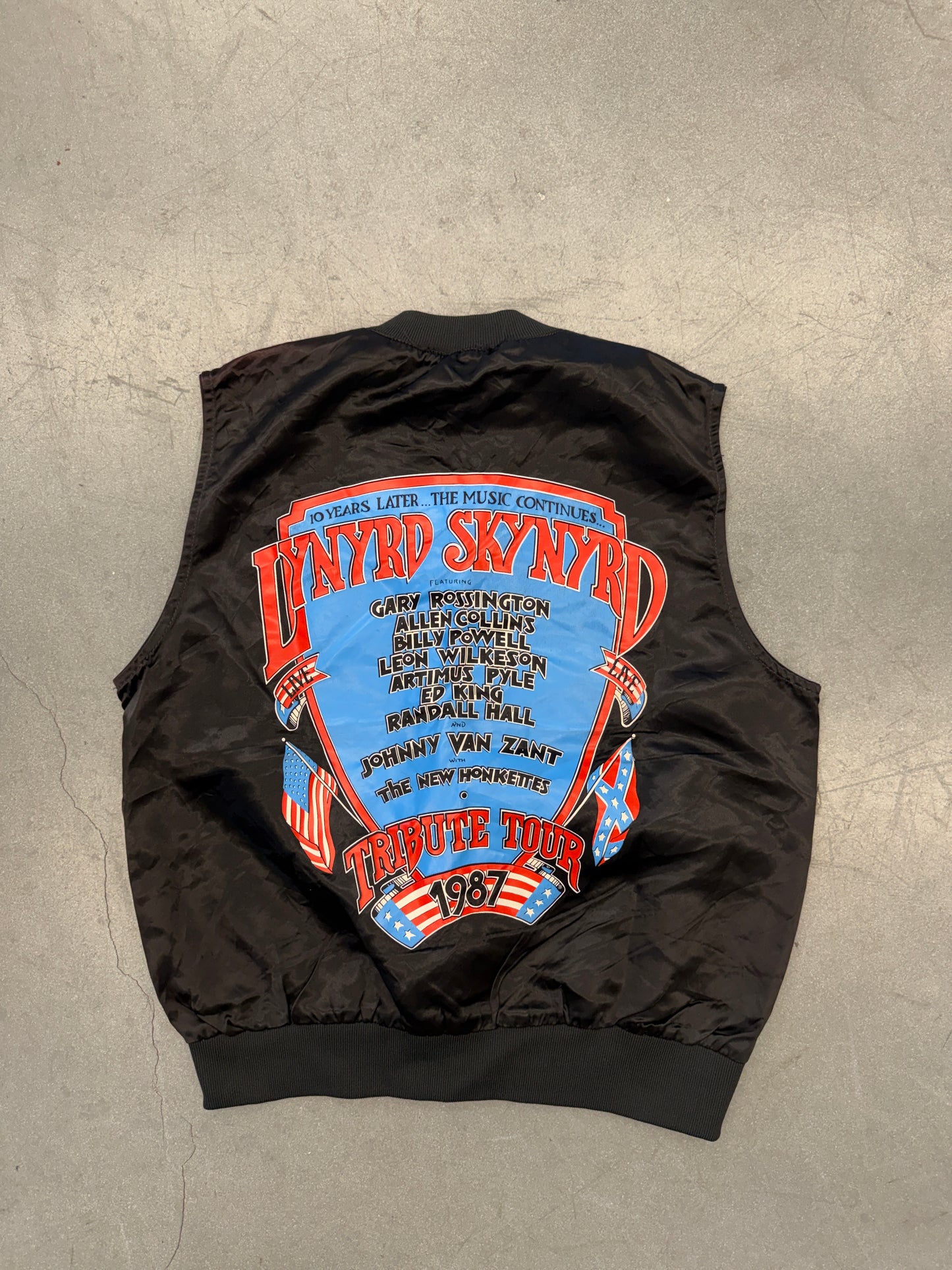 1987 LYNYRD SKYNYRD TRIBUTE TOUR NYLON VEST (WINTERLAND TAG)