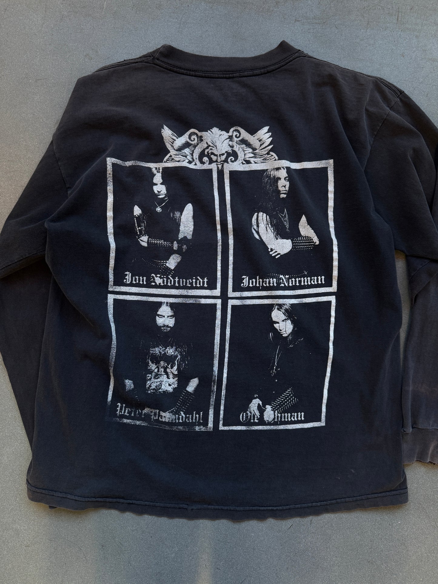 90'S DISSECTION STORM LIGHT REAPER RIDING HORSE LS BAND TEE (FADED TAG)