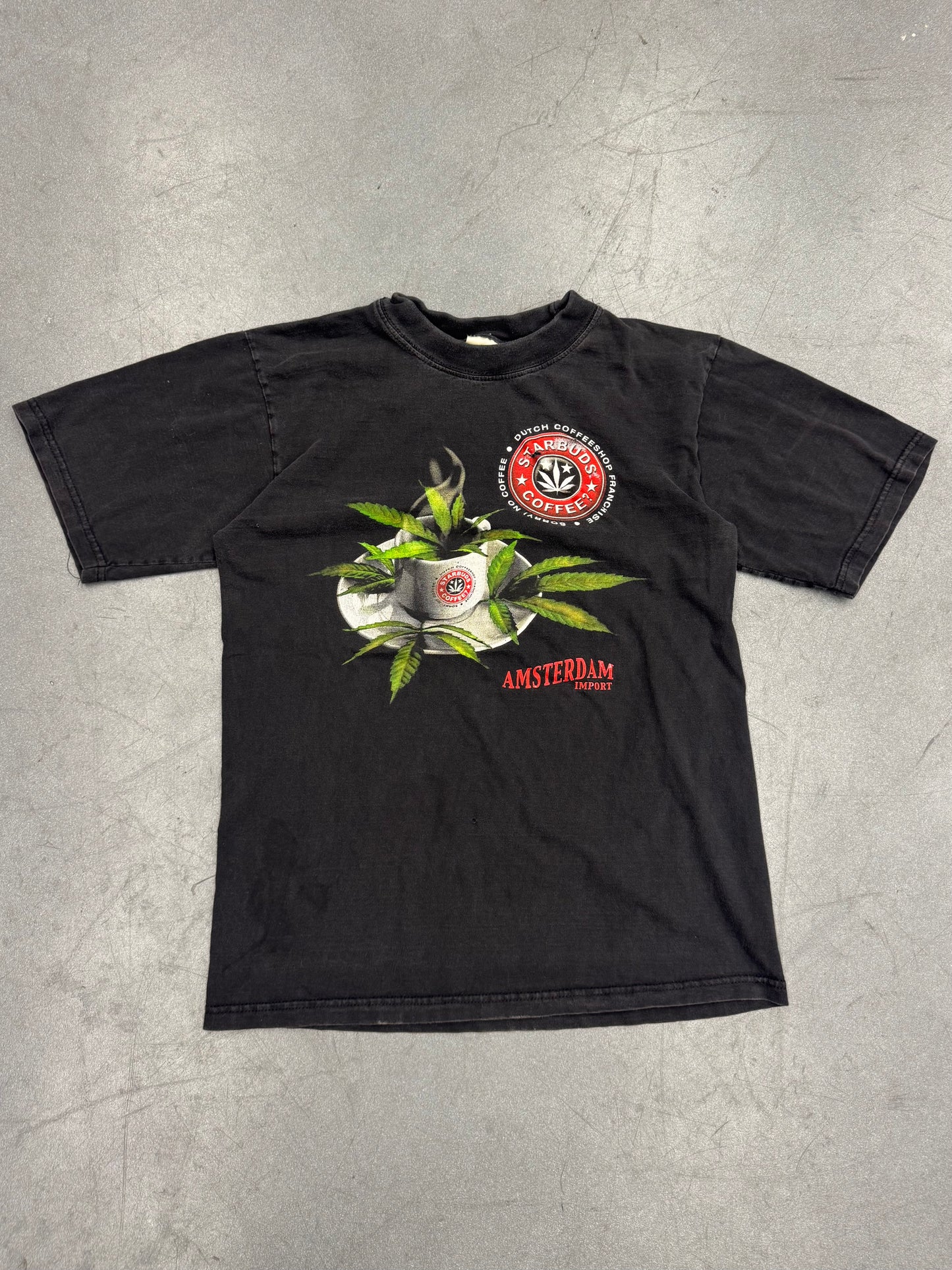 Y2K STARBUDS COFFEE? AMSTERDAM IMPORT TEE (FOX TAG)