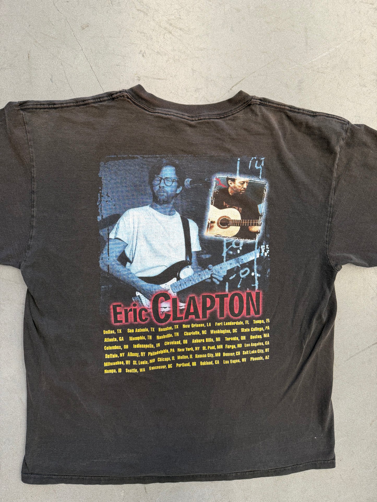 Y2K ERIC CLAPTON U.S. TOUR RAP-STYLE TEE (DELTA TAG)