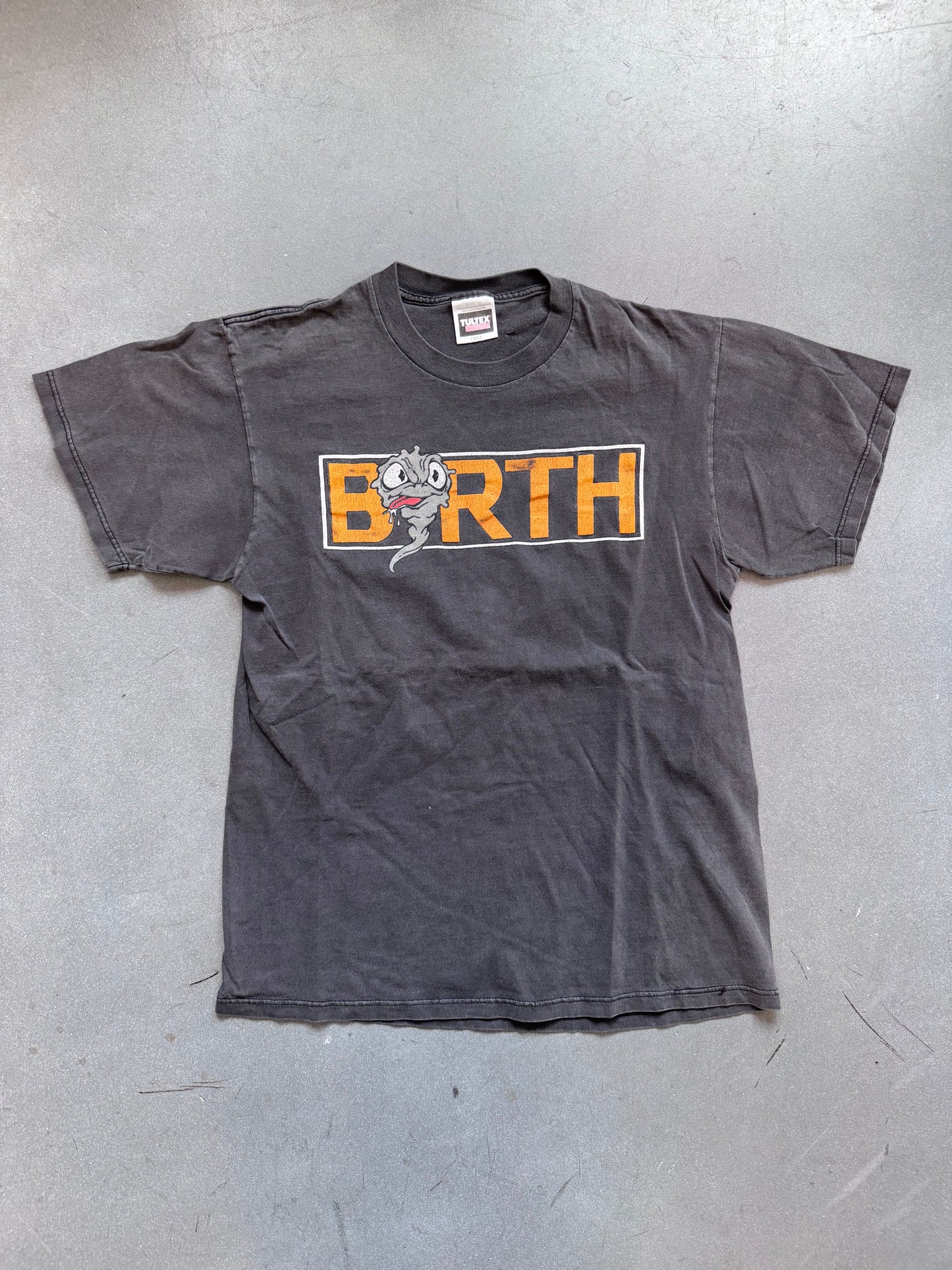 90'S "BIRTH" SKATE STYLE TEE (TULTEX TAG)