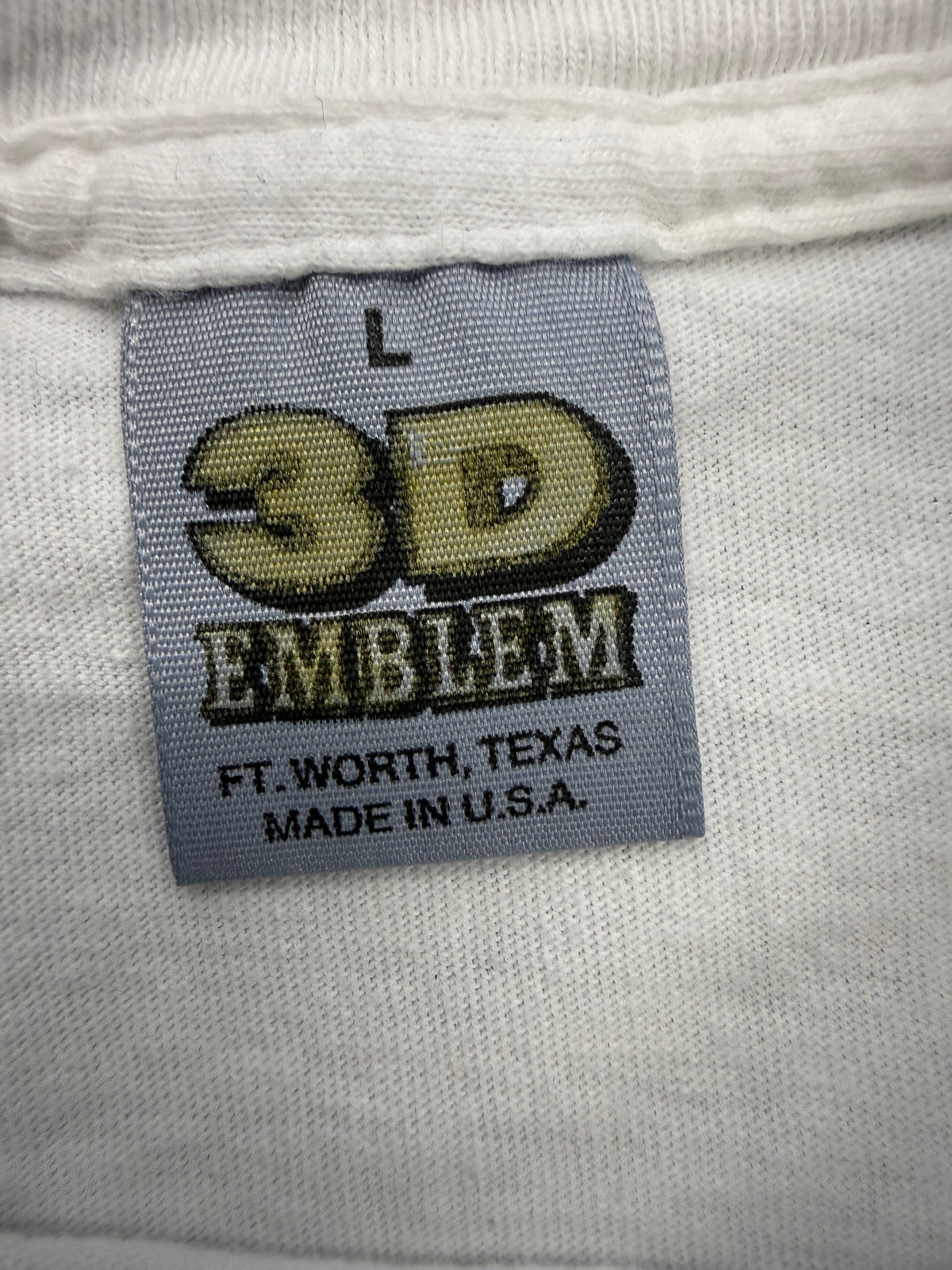 TIME WAITS FOR NO ONE GRIM REAPER TEE (3D EMBLEM TAG)