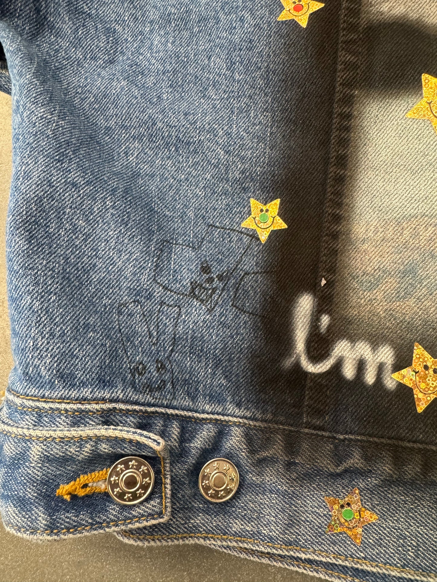 PALY HOLLYWOOD TRY-HARD DENIM TRUCKER JACKET