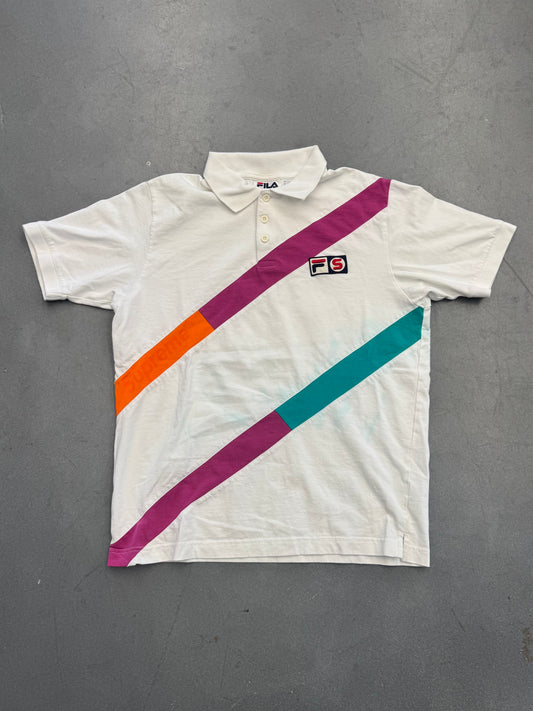 SS07 SUPREME X FILA STRIPED POLO SHIRT