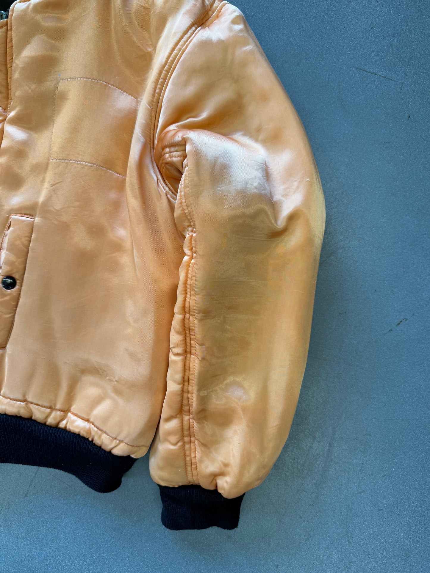 80'S HARLEY-DAVIDSON REVERSIBLE FULL-ZIP FLIGHT BOMBER JACKET