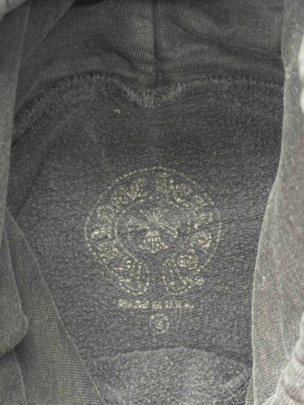 CHROME HEARTS MATTY BOY CHOMPER HORSESHOE PULLOVER HOODIE - BLACK