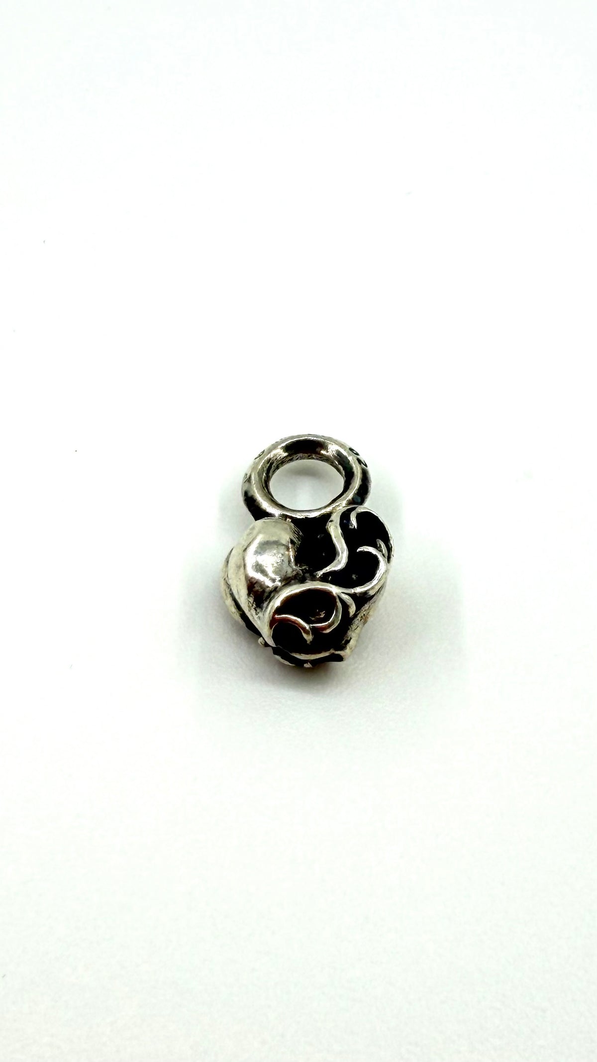 CHROME HEARTS STACK HEART SILVER CHARM