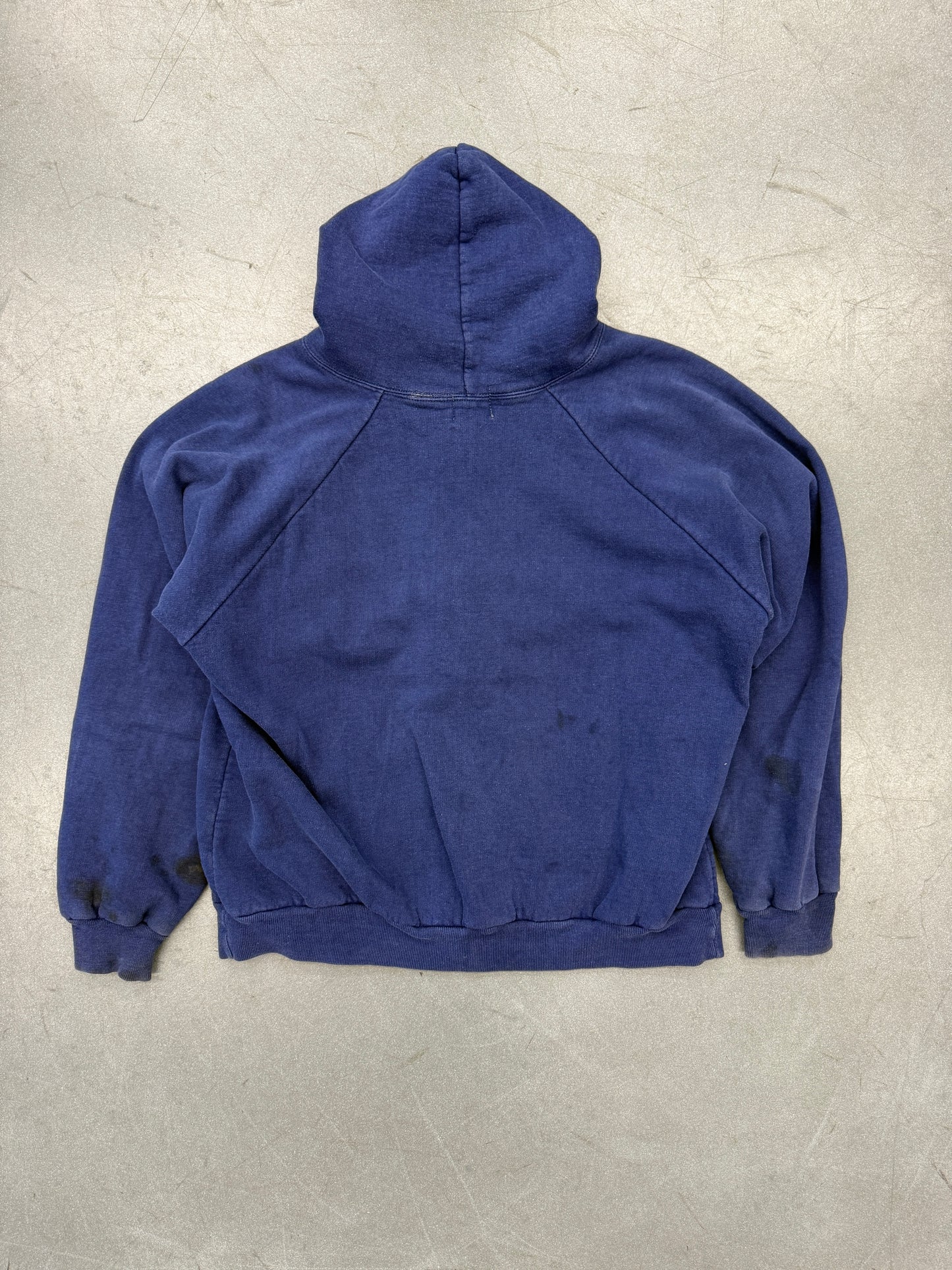 80S WAFLLE THERMAL LINED ZIP UP BLANK HOODIE (HALEN TAG)