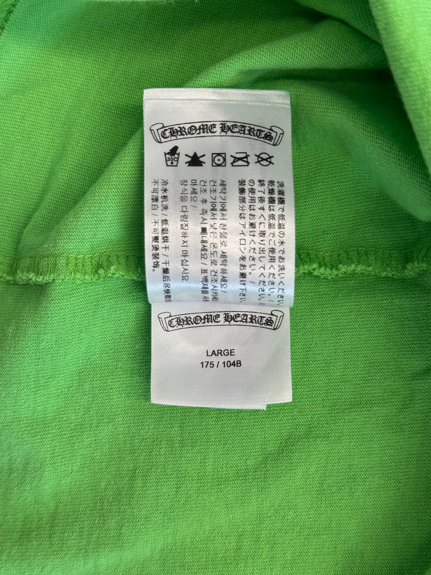 CHROME HEARTS X MATTY BOY SEX RECORDS POCKET TEE - GREEN