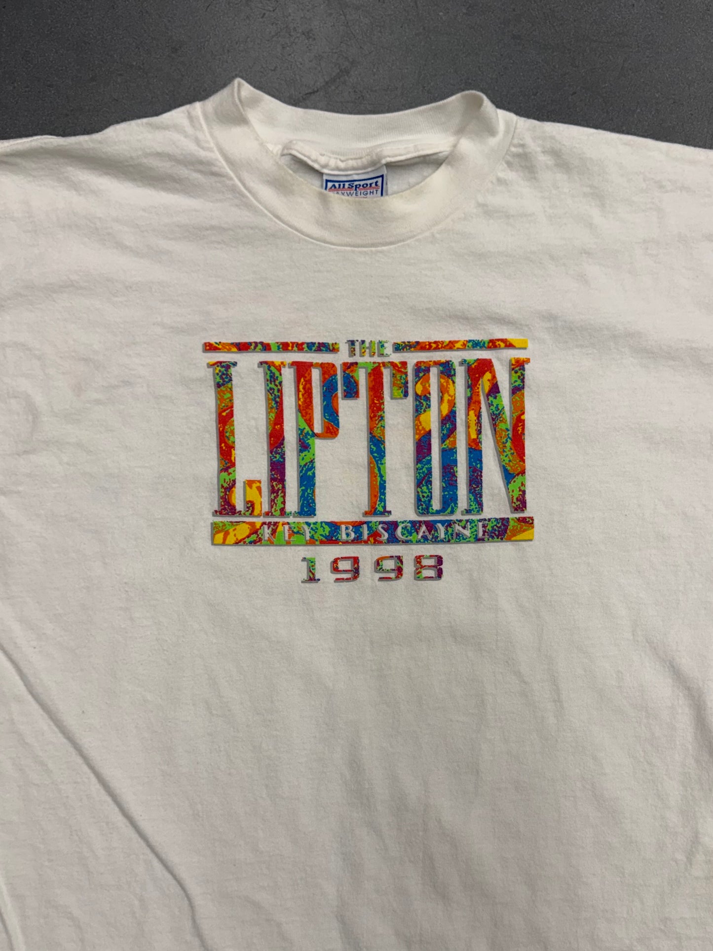 1998 THE LIPTON CHAMPIONSHIP KEY BISCAYNE TEE (ALL SPORT TAG)