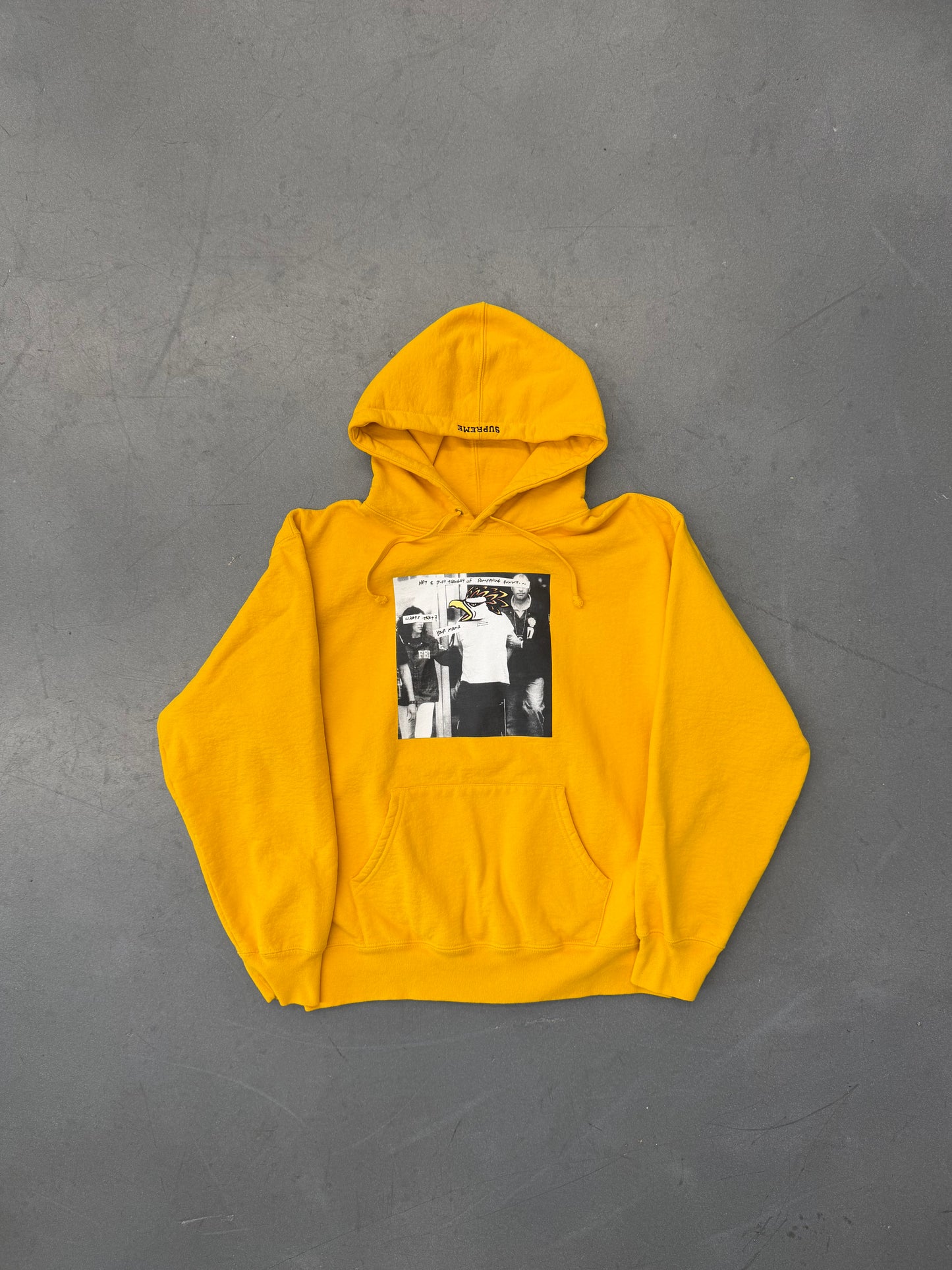 FW25 SUPREME ANTIHERO HOODED SWEATSHIRT  - YELLOW