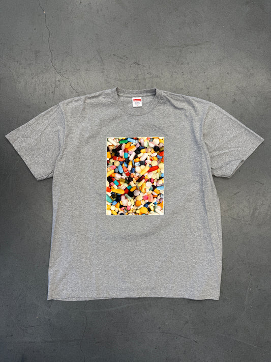 FW20 SUPREME PILLS TEE - HEATHER GREY