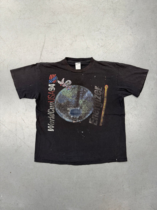 1994 WORLD CUP USA ENERGIZER FADED TEE (ENERGIZER TAG)