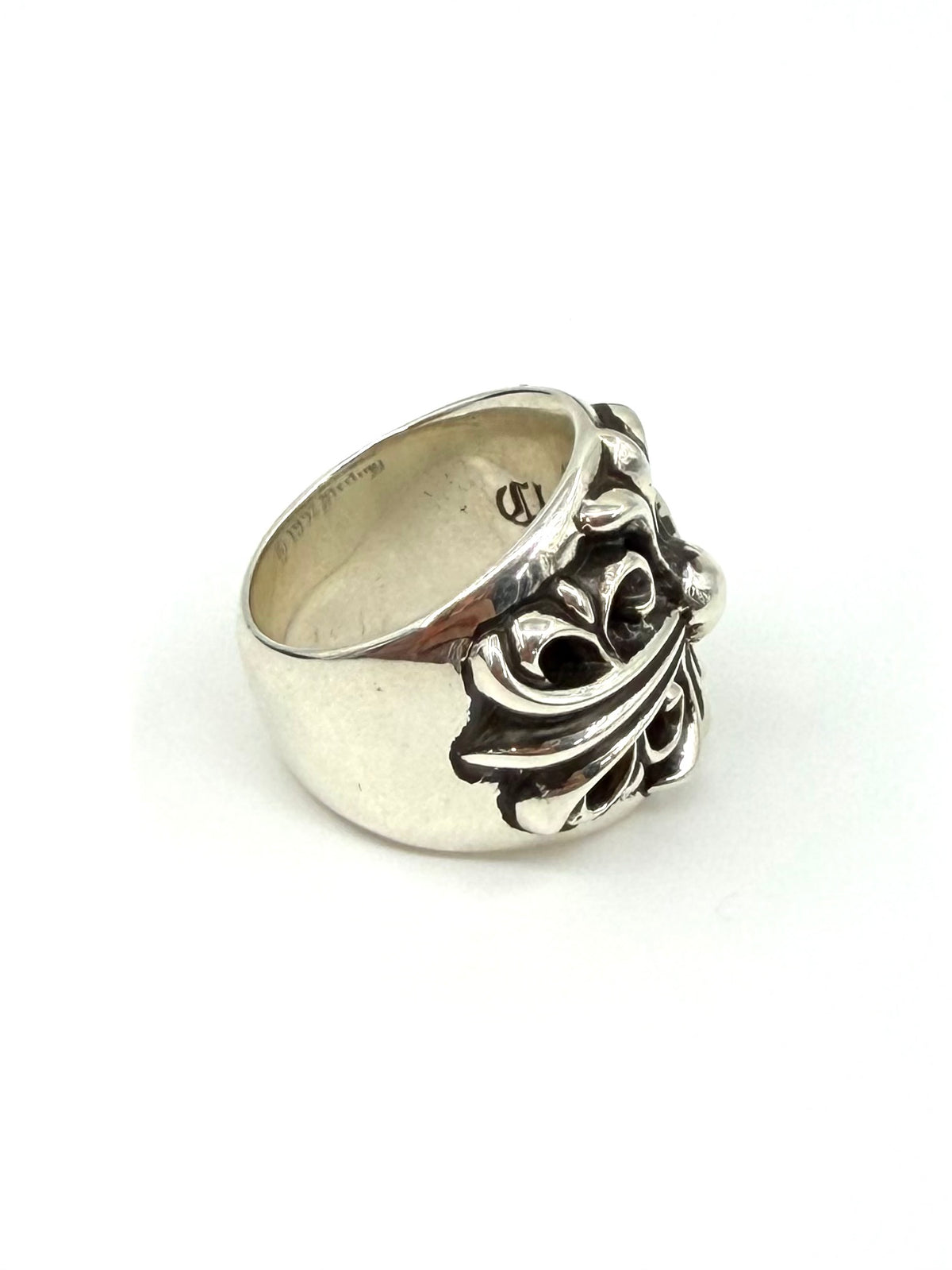 CHROME HEARTS KEEPER SILVER RING
