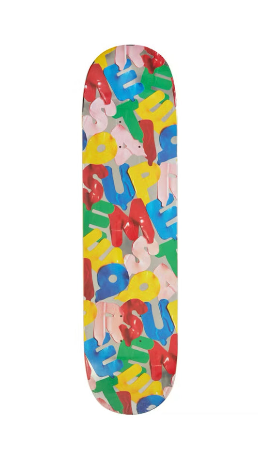 FW20 SUPREME BALLOONS SKATEBOARD METALLIC SILVER 8.125"