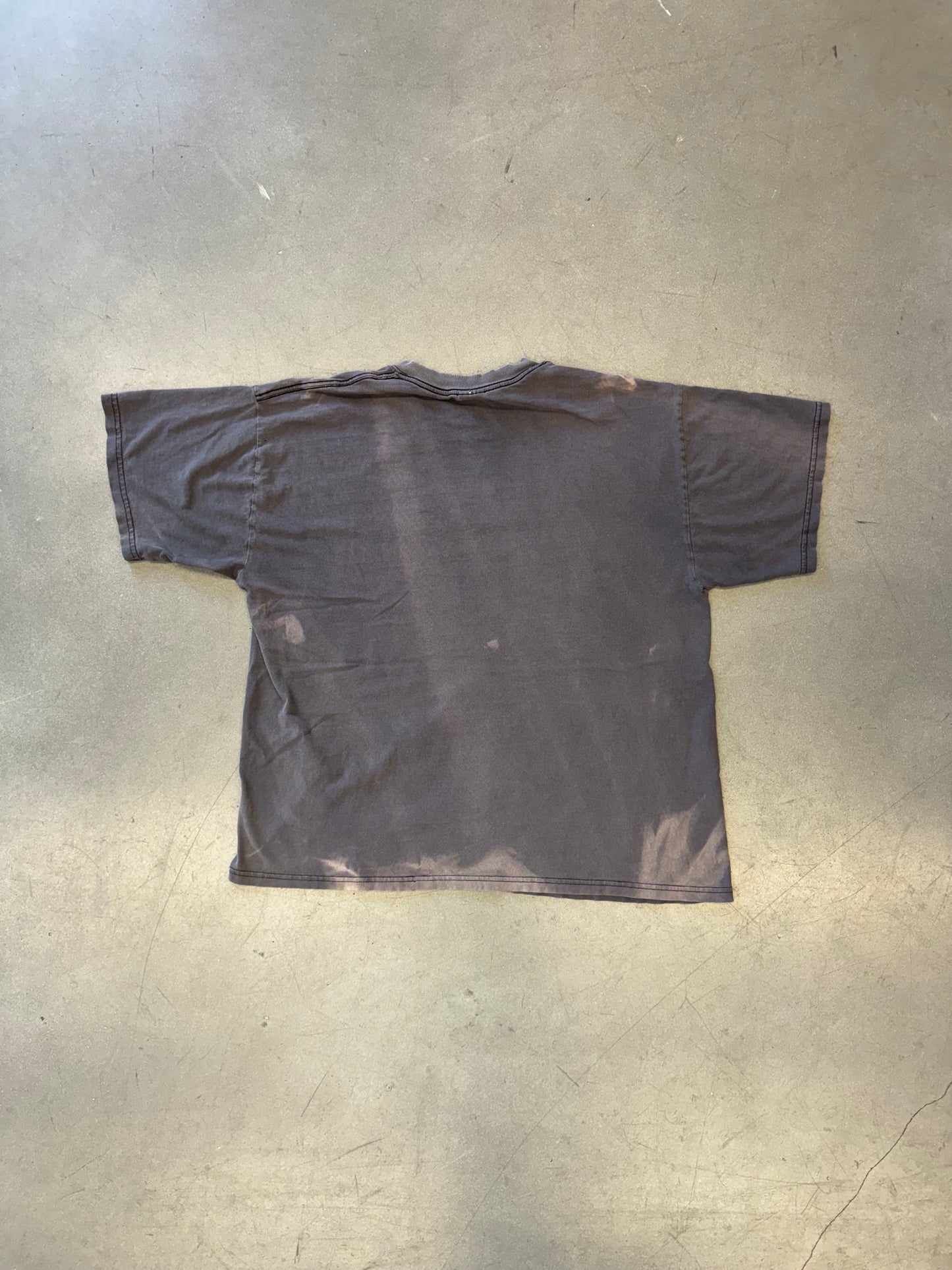 90S "MY MONKEY MADE ME DO IT!" FADED AND DISTRESSED TEE (GILDAN TAG)