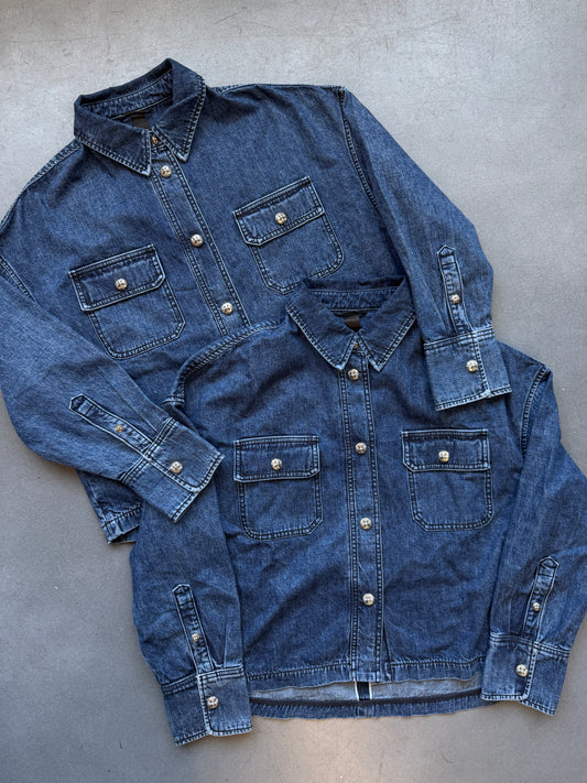 CHROME HEARTS SELVEDGE DENIM SHIRT (NEW)