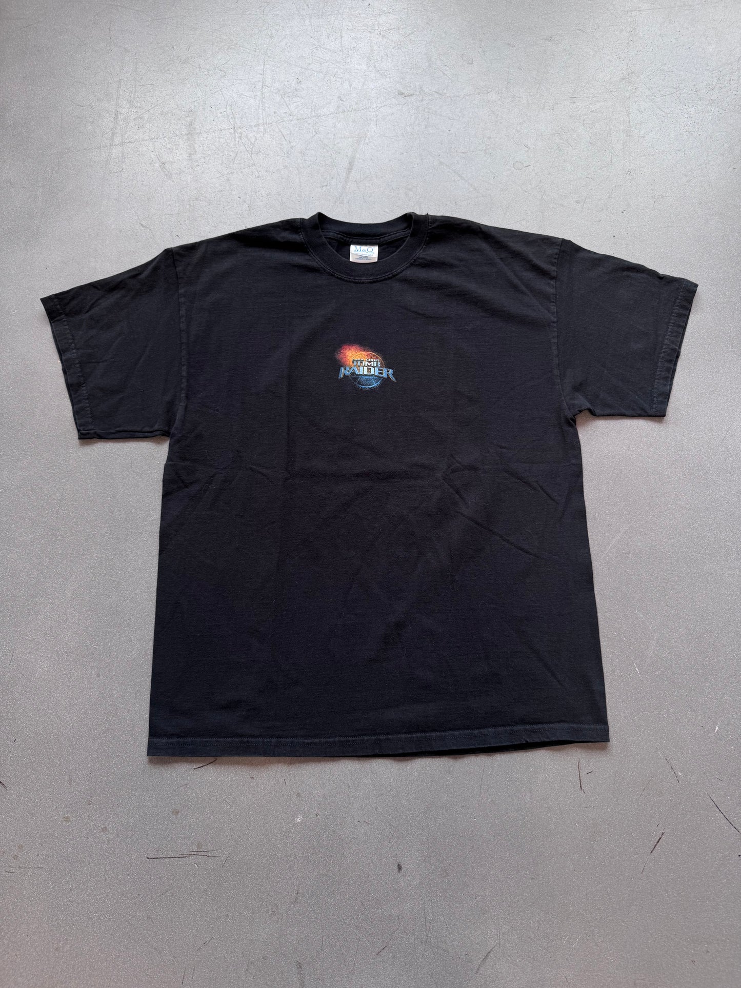 2001 LARA CROFT TOMB RAIDER MOVIE PROMO MULLET TEE (M&O TAG)