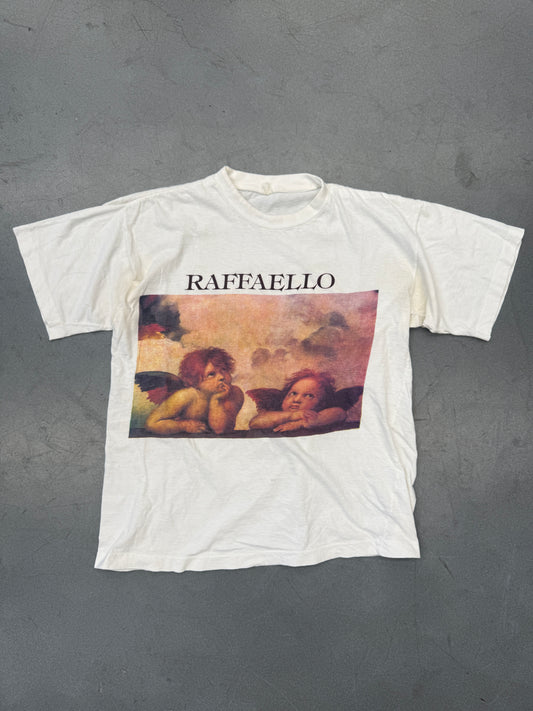90S RAFFAELLO CHERUB PAINTING TEE (FADED TAG)