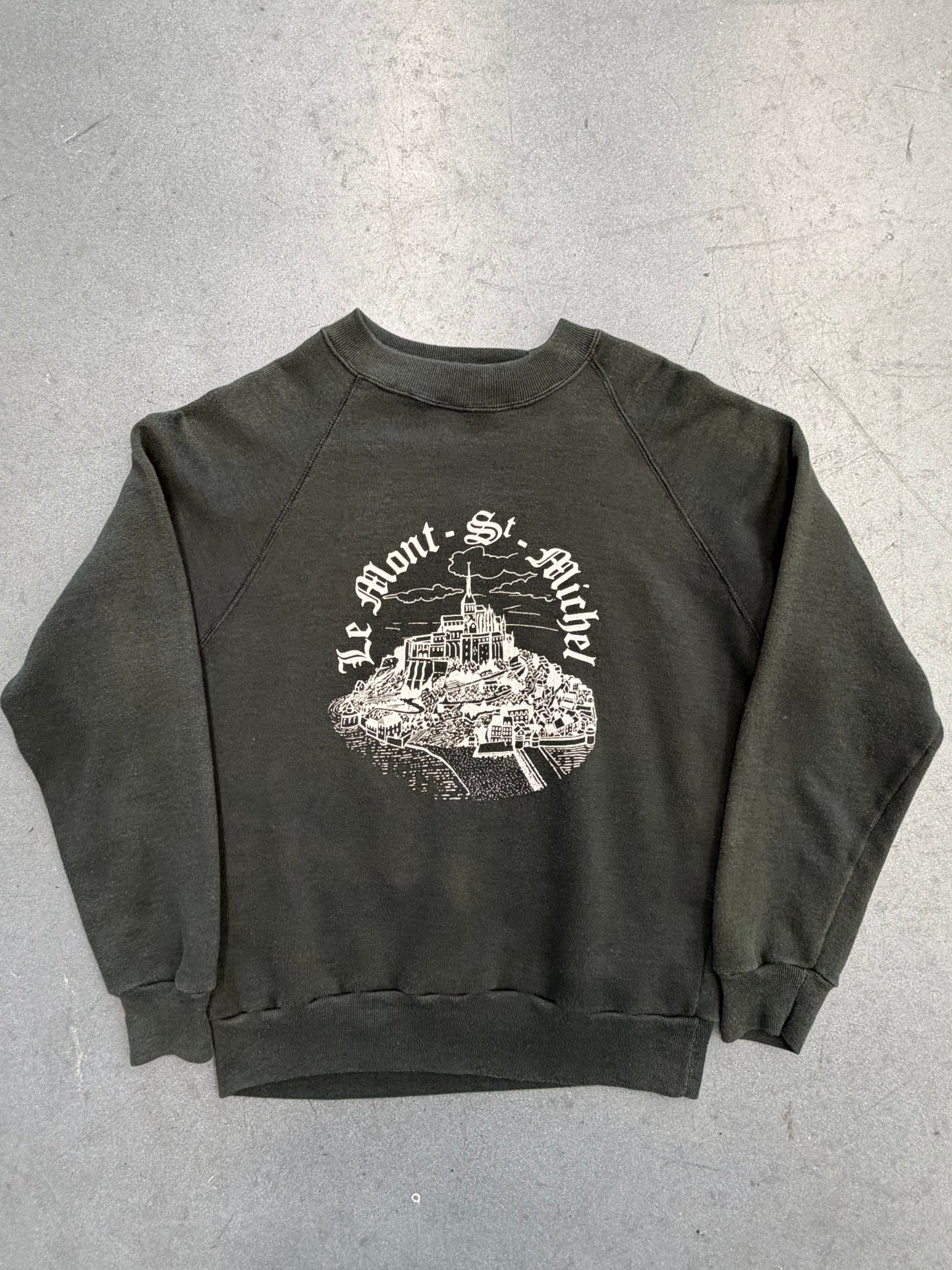 80'S LE - MONT - ST - MICHAEL FRENCH CREWNECK SWEATER (S)