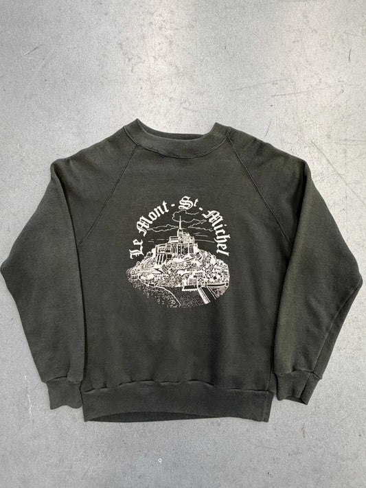 80'S LE - MONT - ST - MICHAEL FRENCH CREWNECK SWEATER (S)
