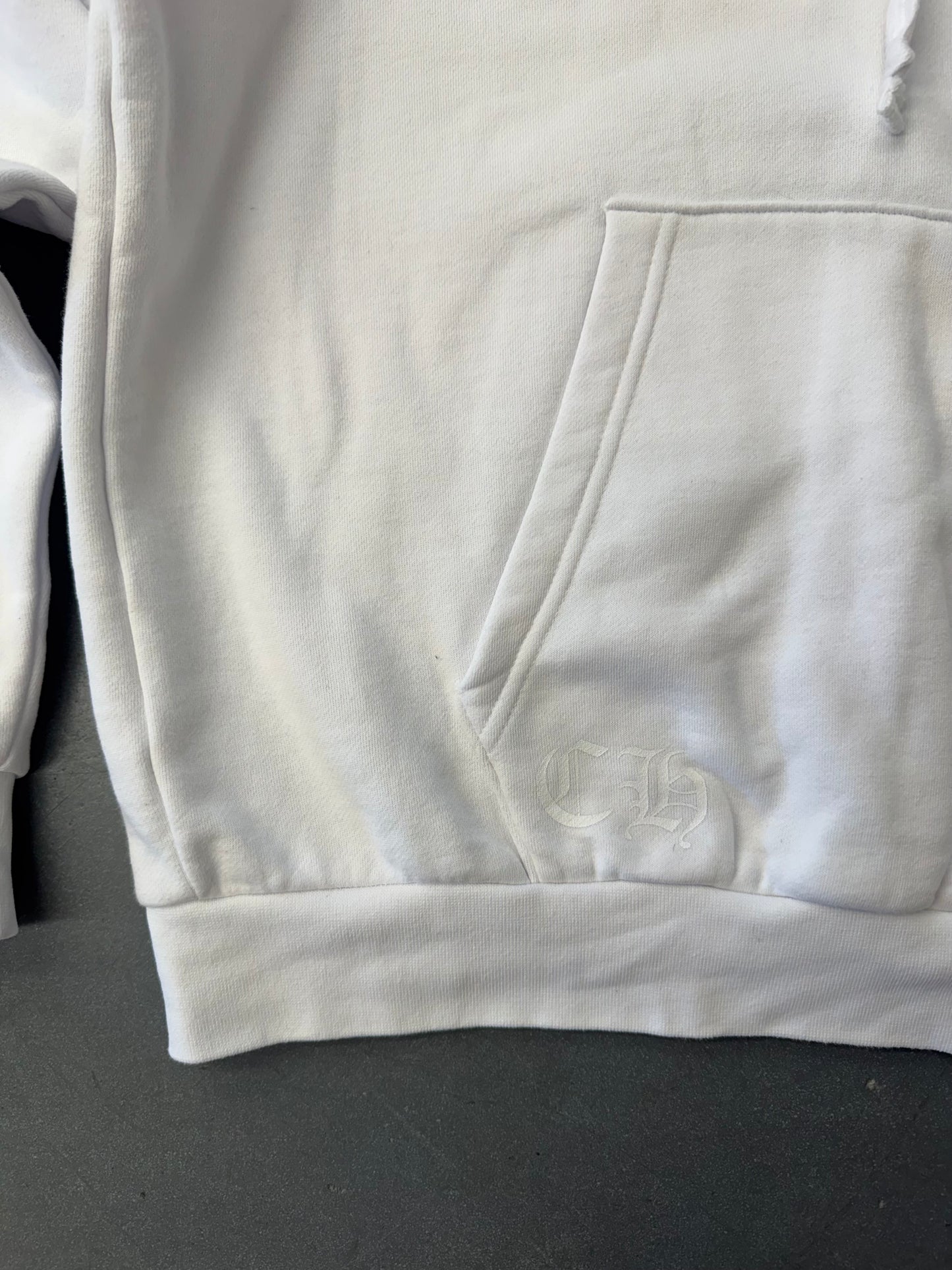 CHROME HEARTS LAURIE LYNN STARK LOVE YOU PULLOVER HOODIE - WHITE/PINK