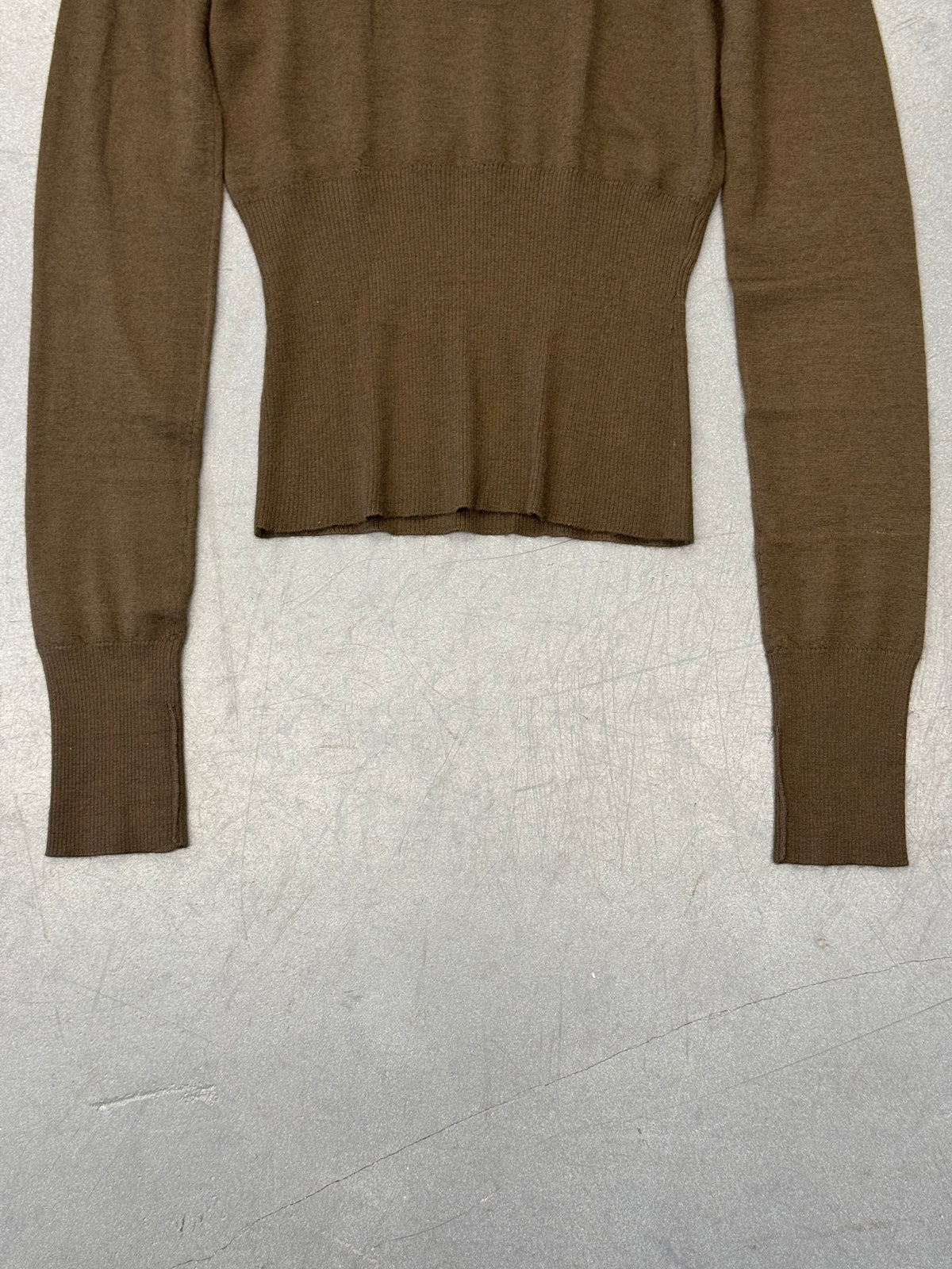 LOUIS VUITTON CASHMERE 3-BUTTON SHOULDER BACK-ZIP SWEATER