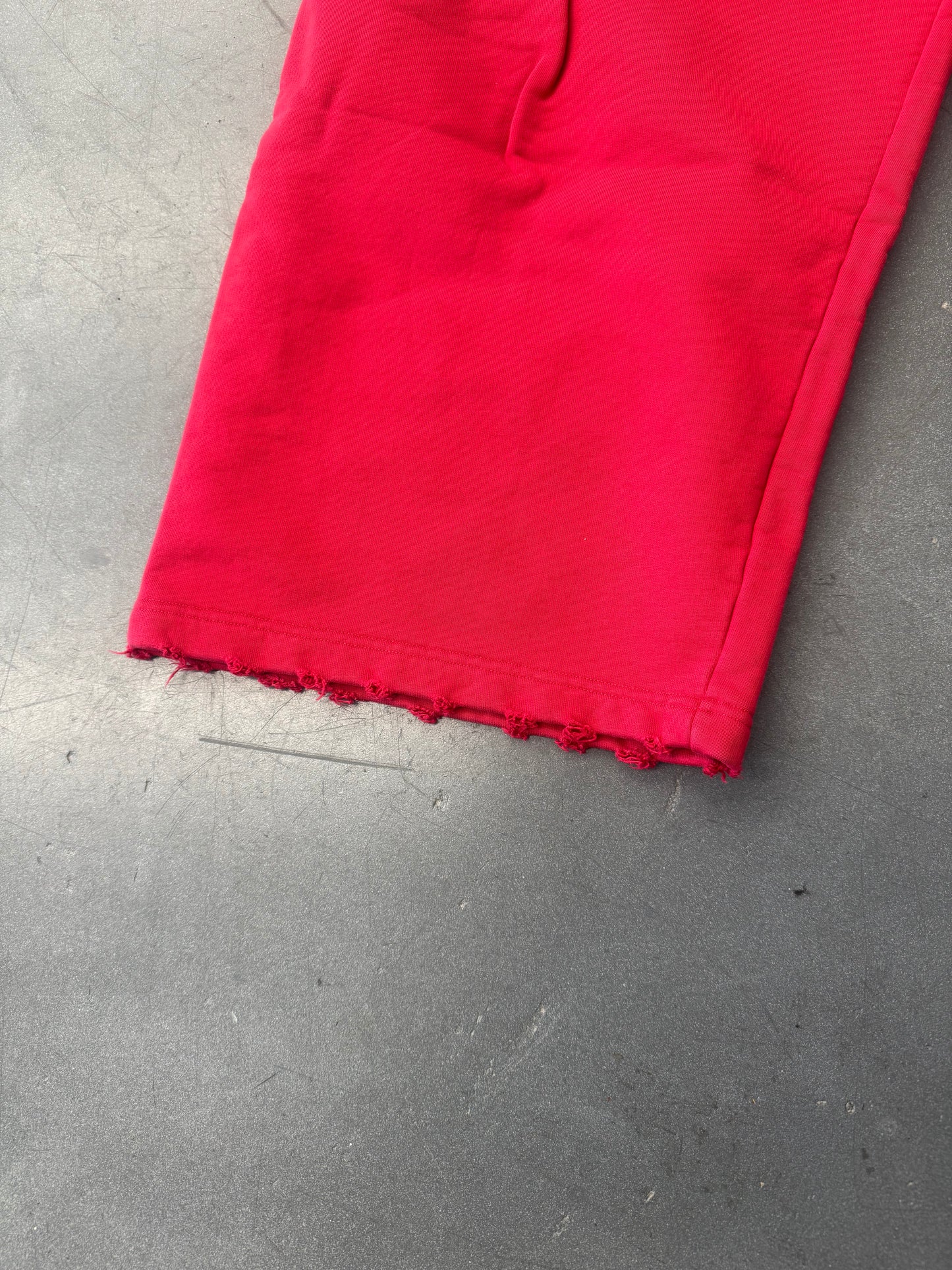 BALENCIAGA STENCIL TYPE BAGGY SWEATPANT - RED