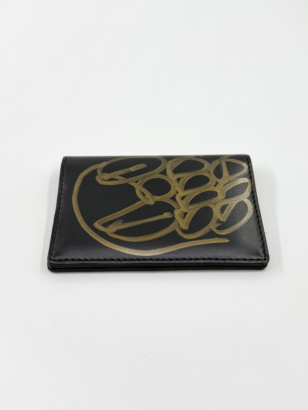 SLAWN HAND PAINTED YOHJI YAMAMOTO CARD HOLDER BIFOLD WALLET