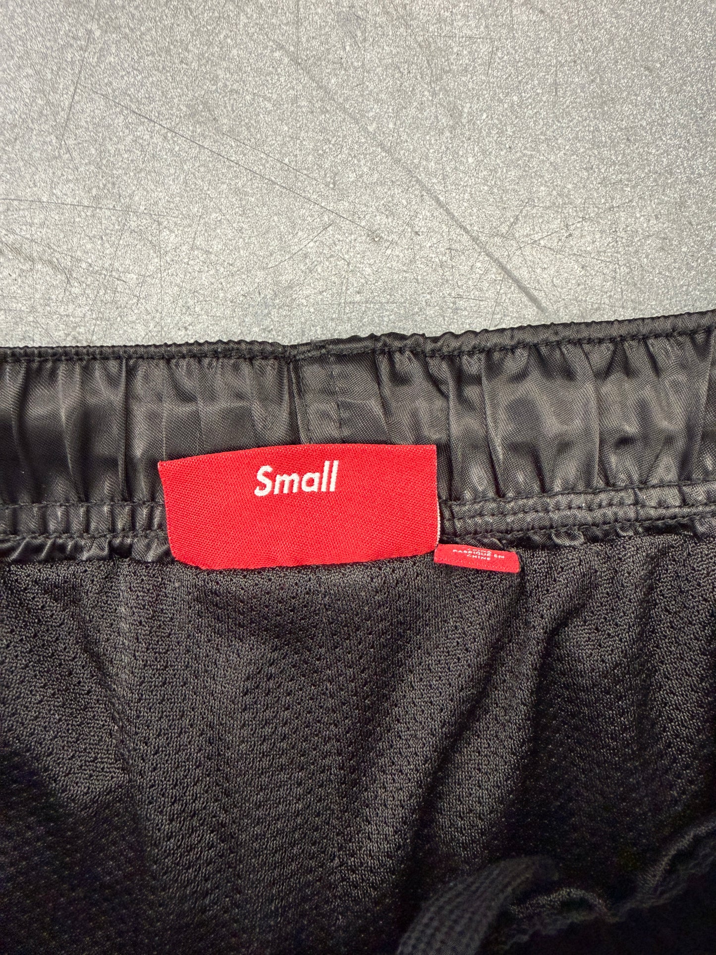 SS25 SUPREME CREST SATIN TRACK PANT - BLACK