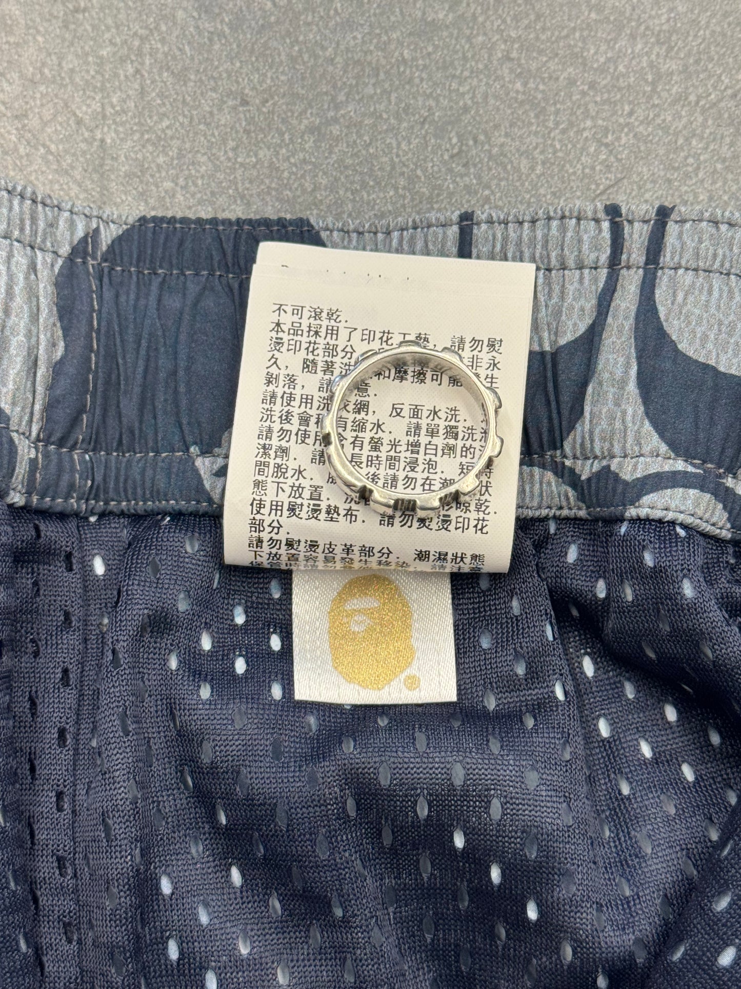 2021 BAPE X COACH SHORTS - NAVY