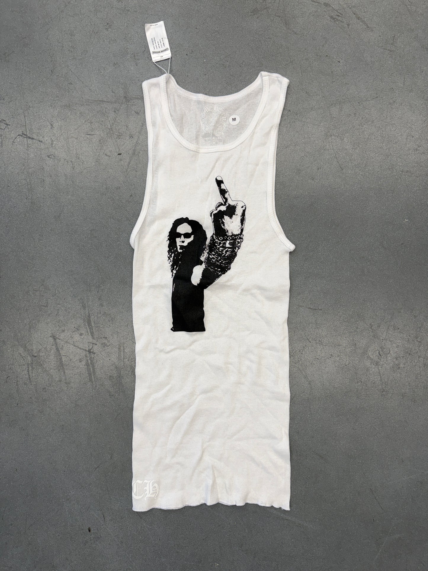 CHROME HEARTS RS FU TANK TOP - WHITE
