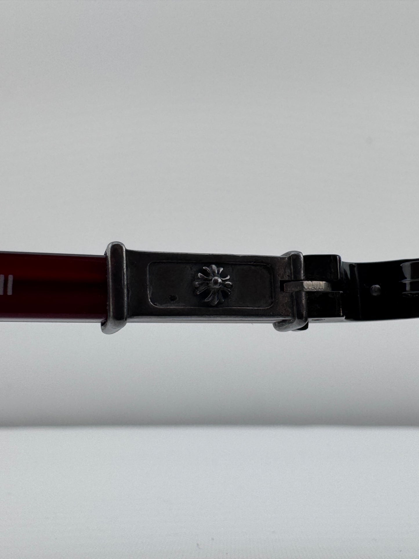 VINTAGE CHROME HEARTS 'THE BEAST III' BLACK RED (PRE-OWNED WITH CASE)
