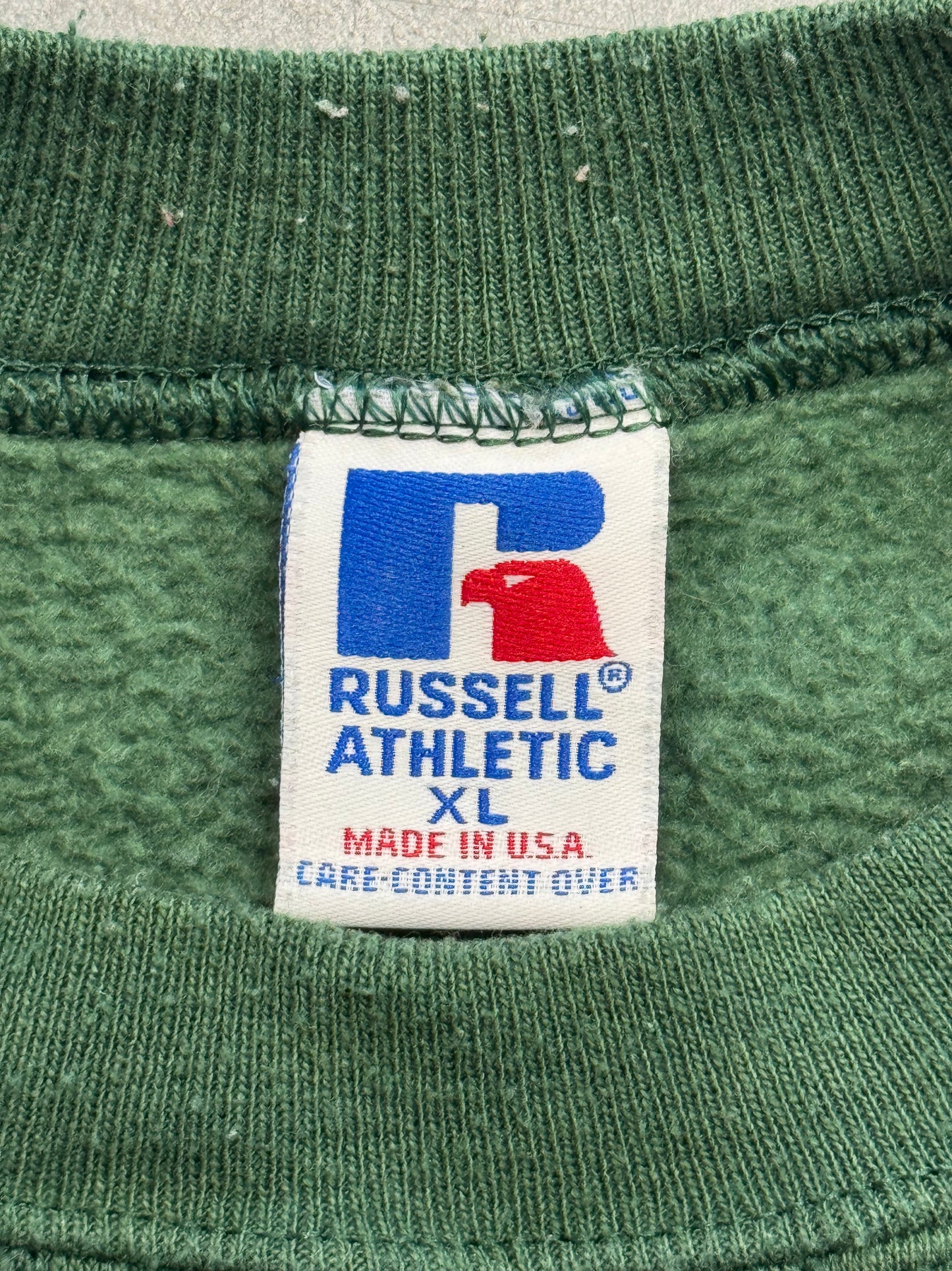 90S MIAMI HURRICANES M LOGO CREWNECK (RUSSELL ATHLETIC TAG)