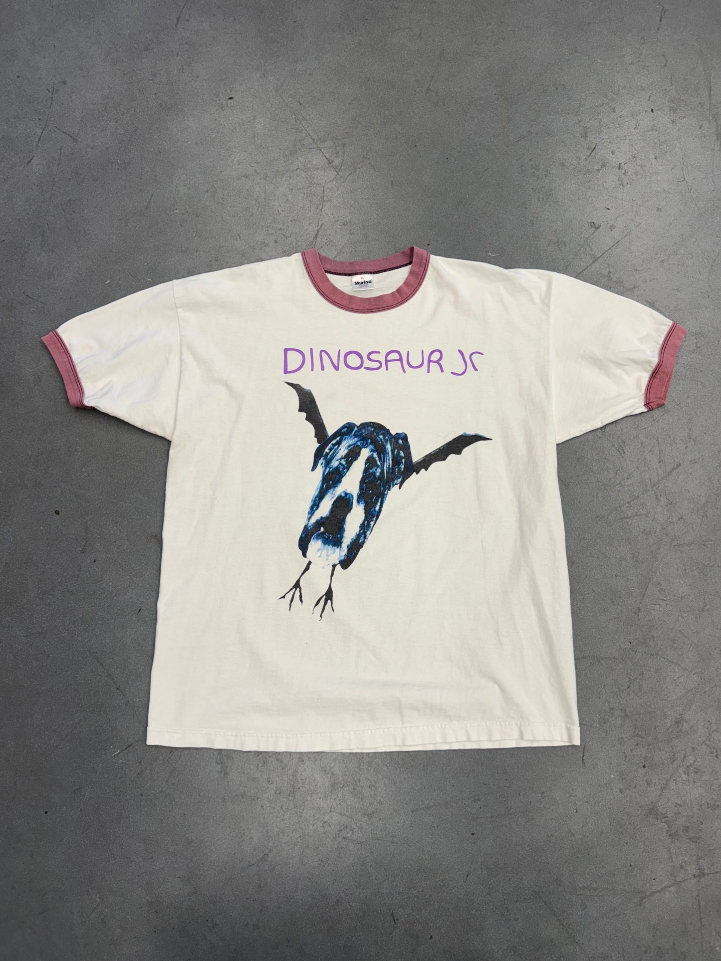 DINOSAUR JR. DOG WITH BAT WINGS RINGER TEE (MURINA TAG)